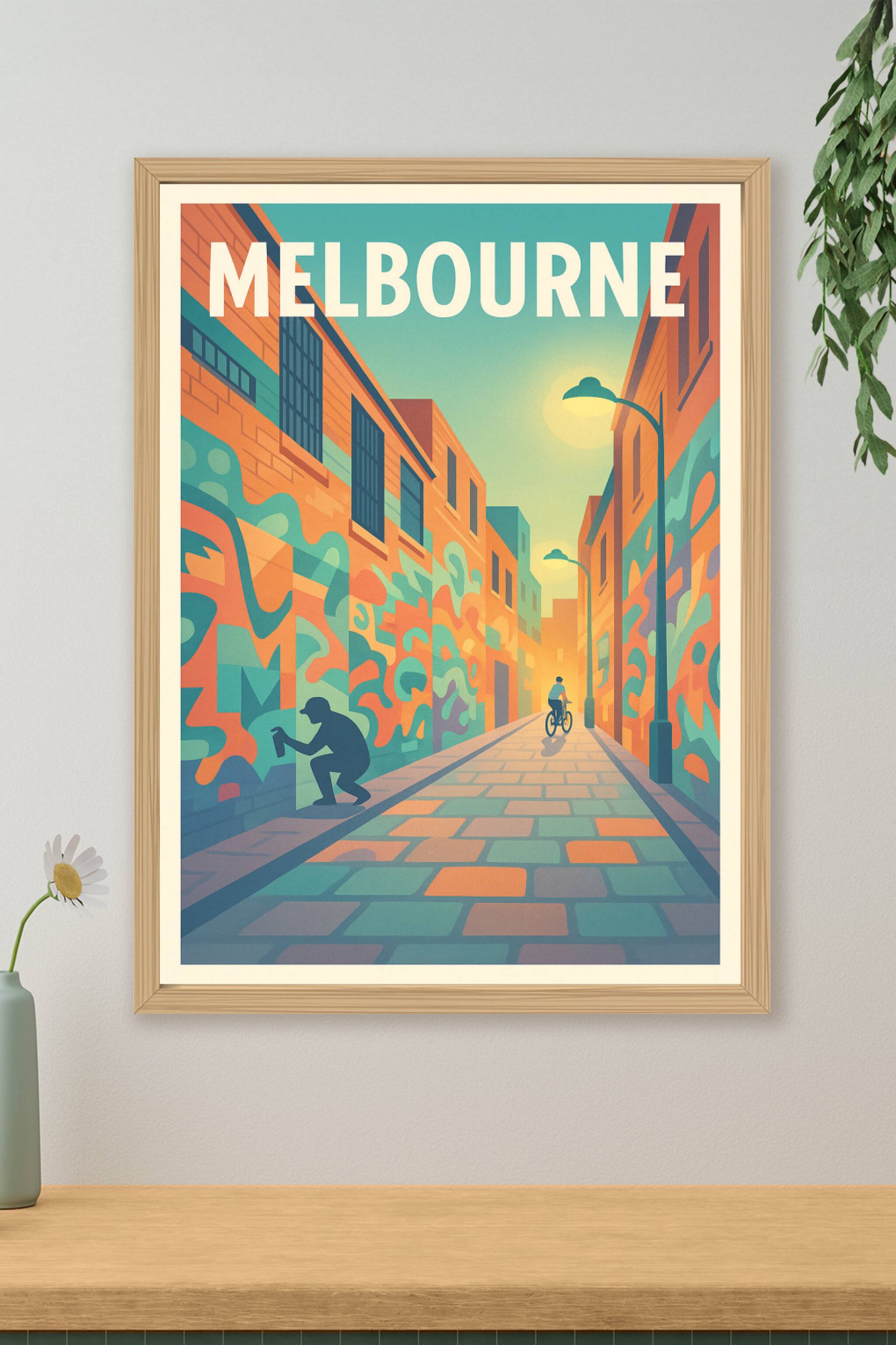 Affiche de Melbourne - L'art urbain au cœur de la ville