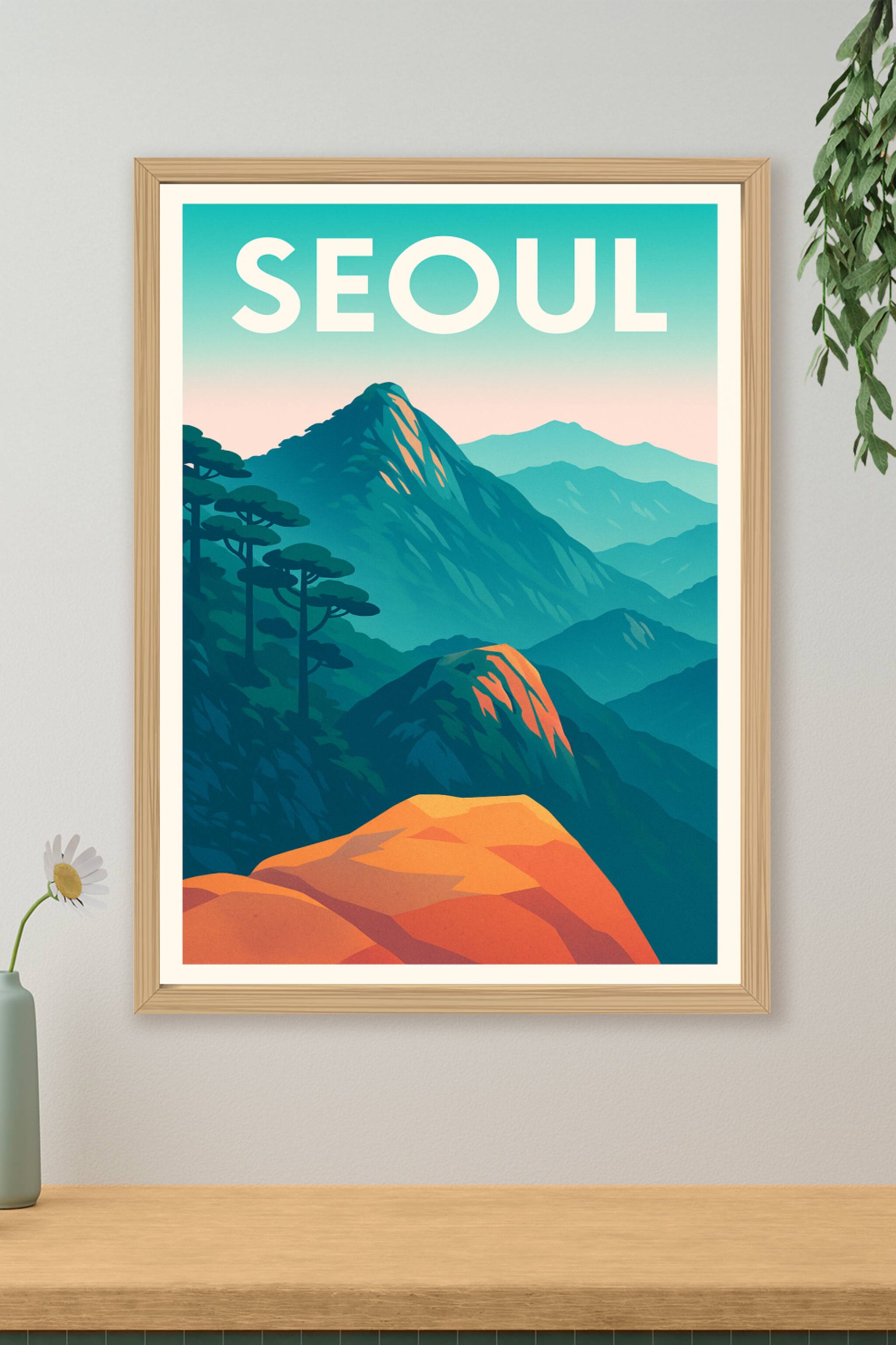 Affiche de Séoul - Évasion au cœur des montagnes coréennes