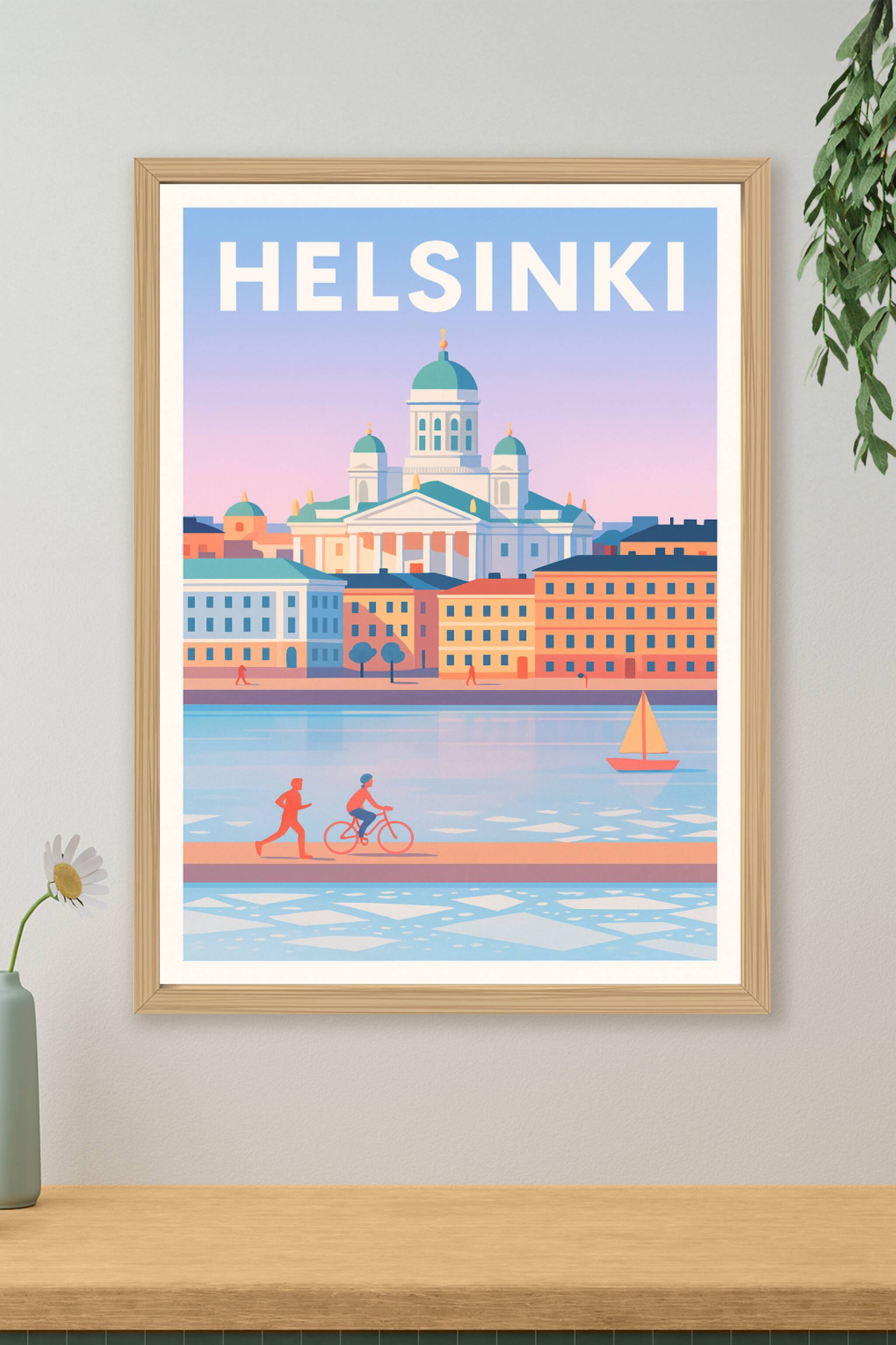 Affiche de Helsinki - Havre de calme nordique