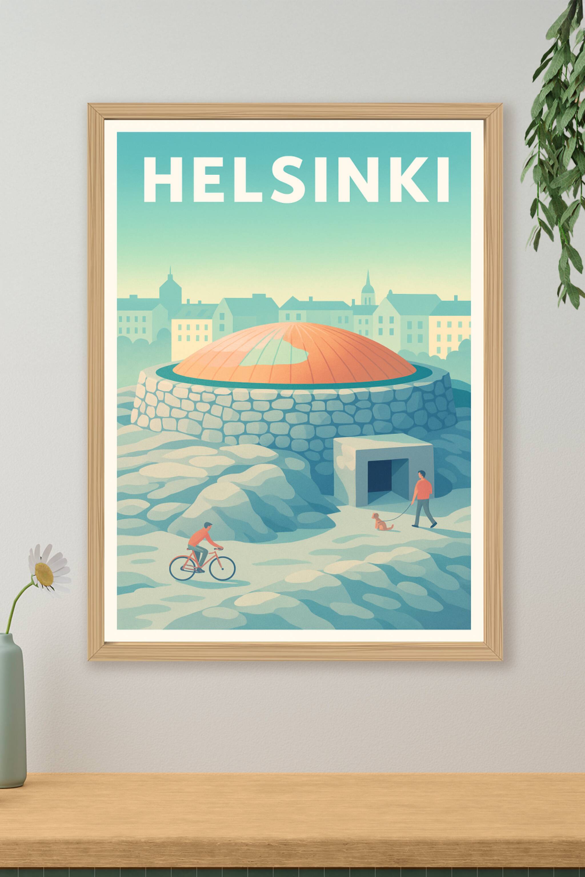 Affiche de Helsinki - Douceur nordique et simplicité urbaine