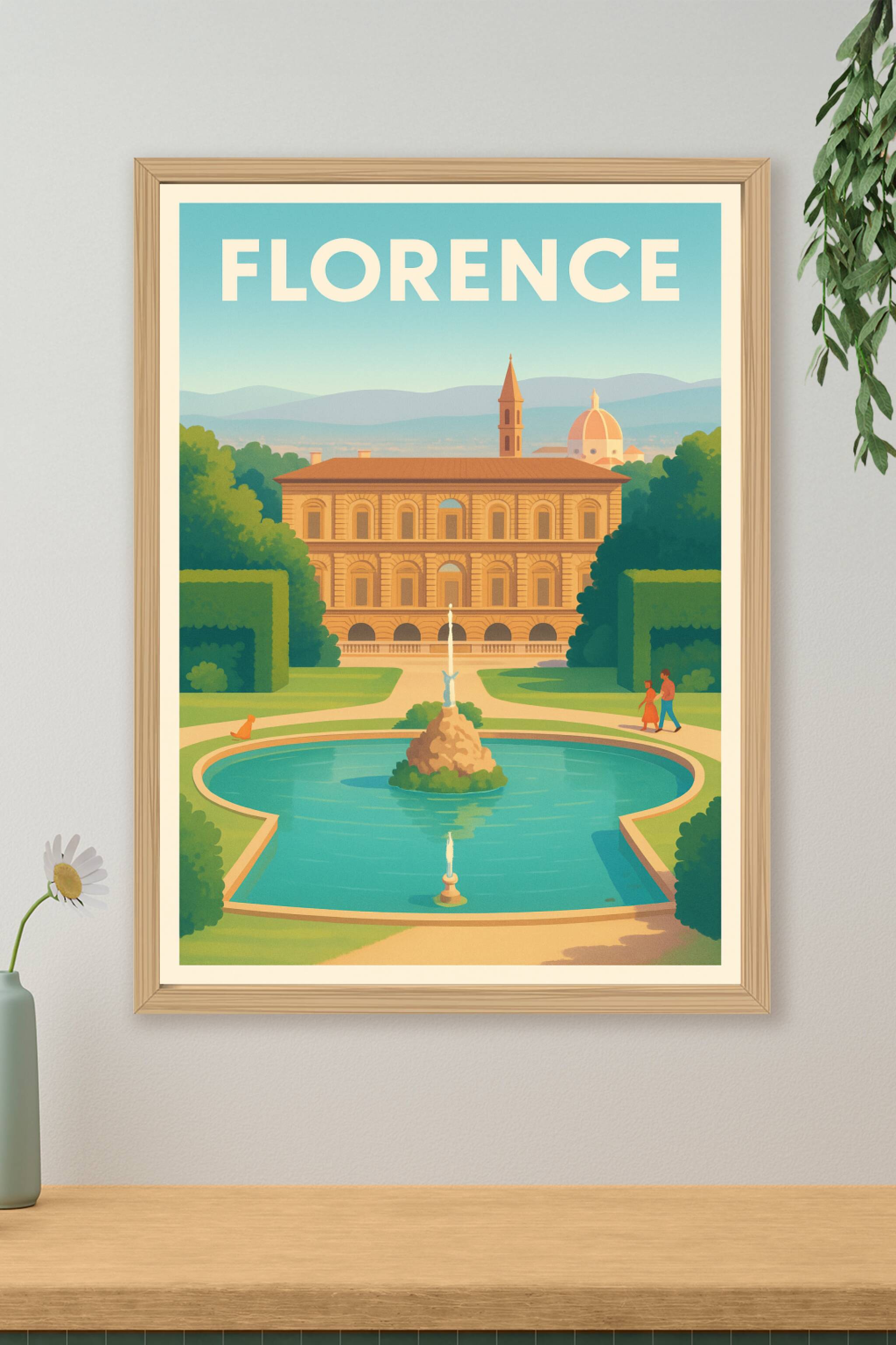 Affiche de Florence - Tranquillité Renaissance au Jardin