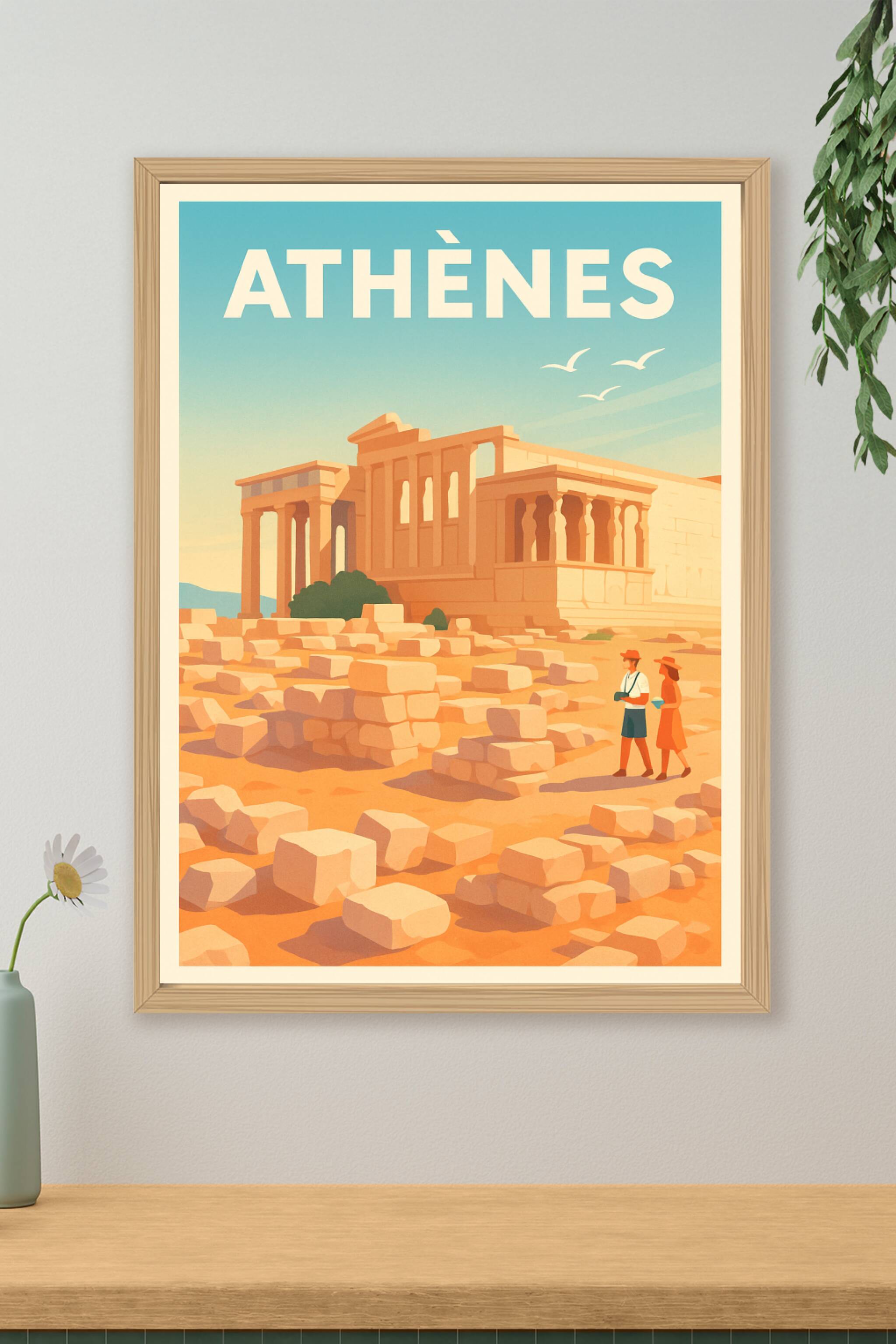 Affiche de Athènes - L'élégance antique au cœur de la cité historique
