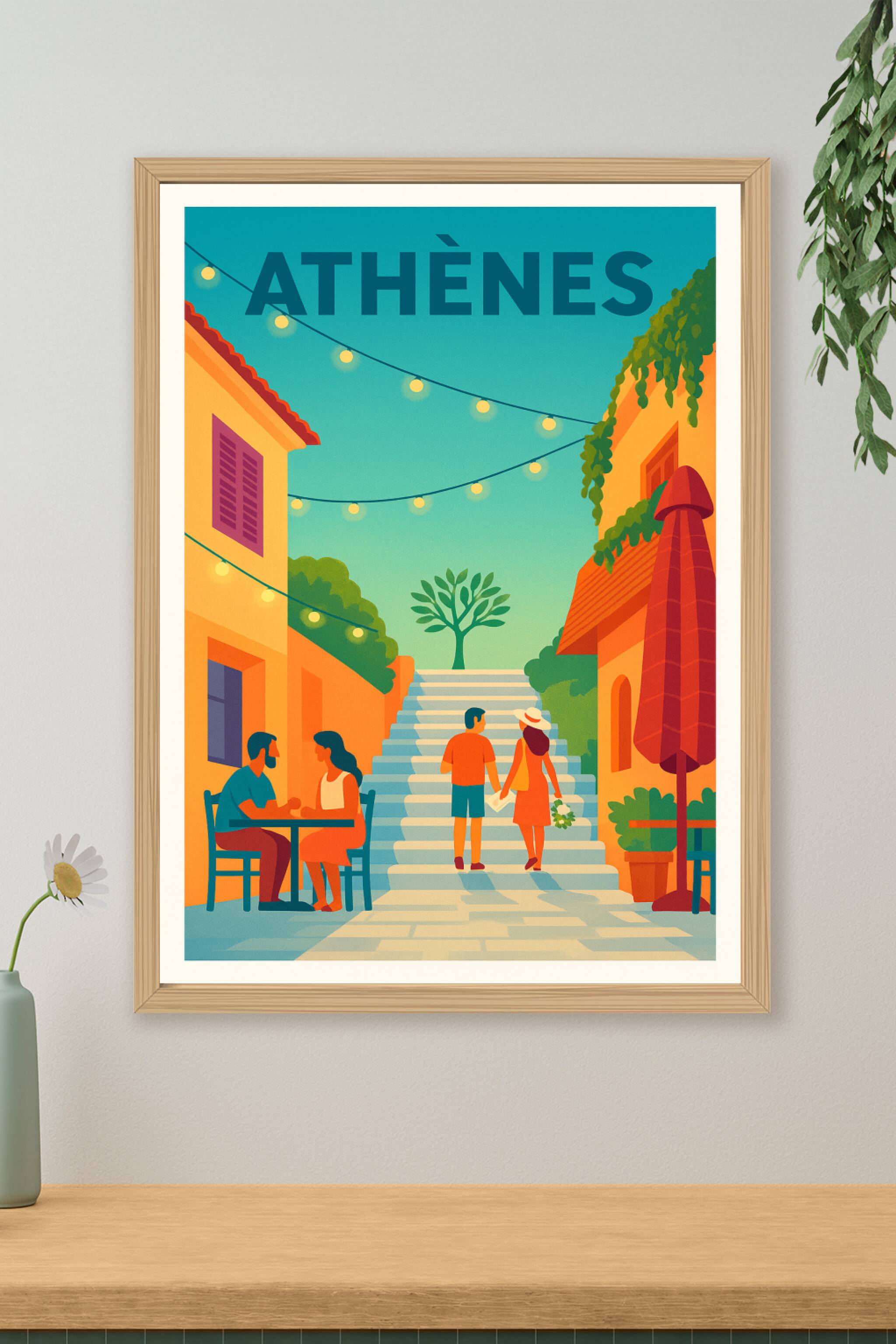 Affiche de Athènes - Escapade romantique au cœur de la ville
