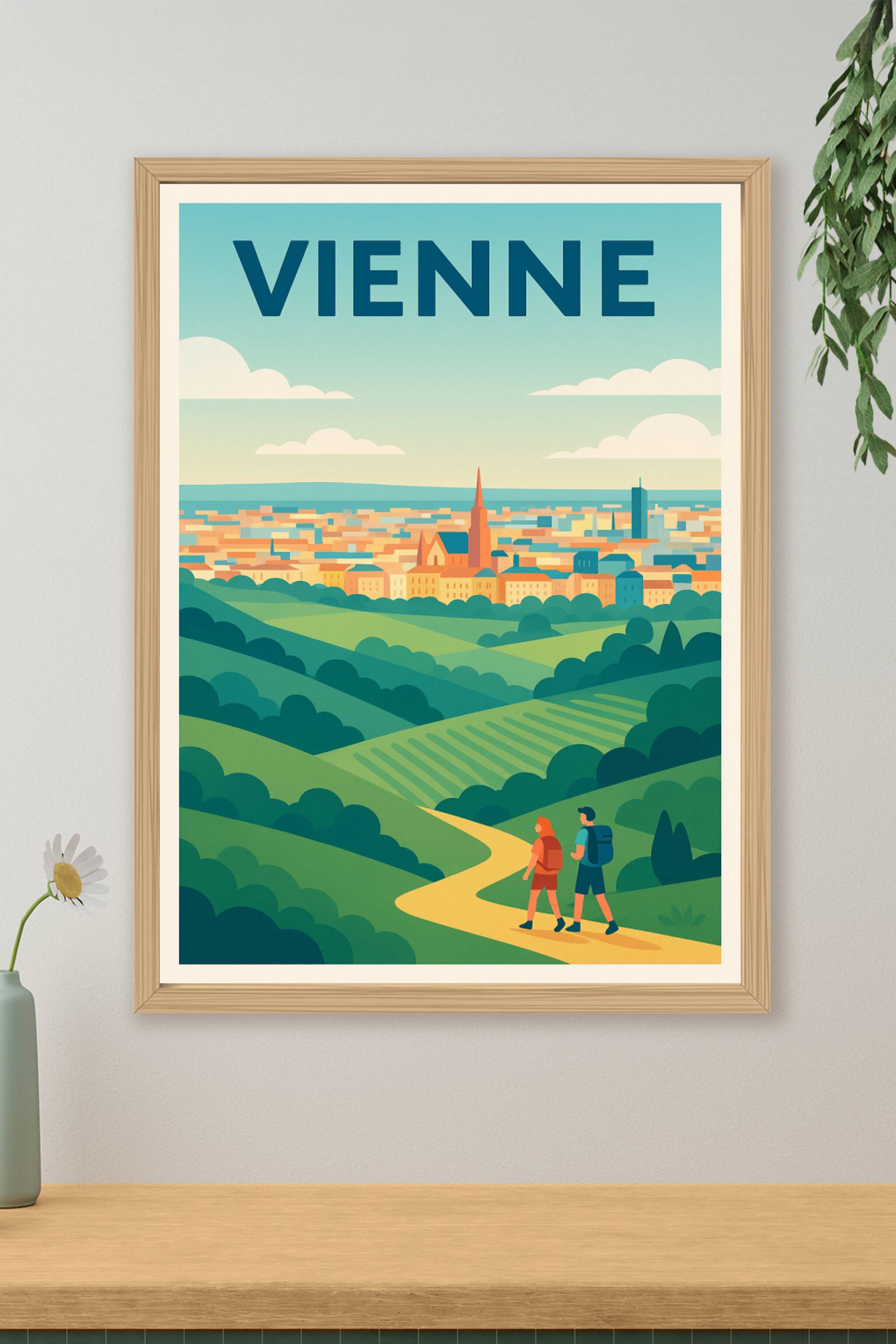 Affiche de Vienne - Évasion bucolique au cœur de la ville