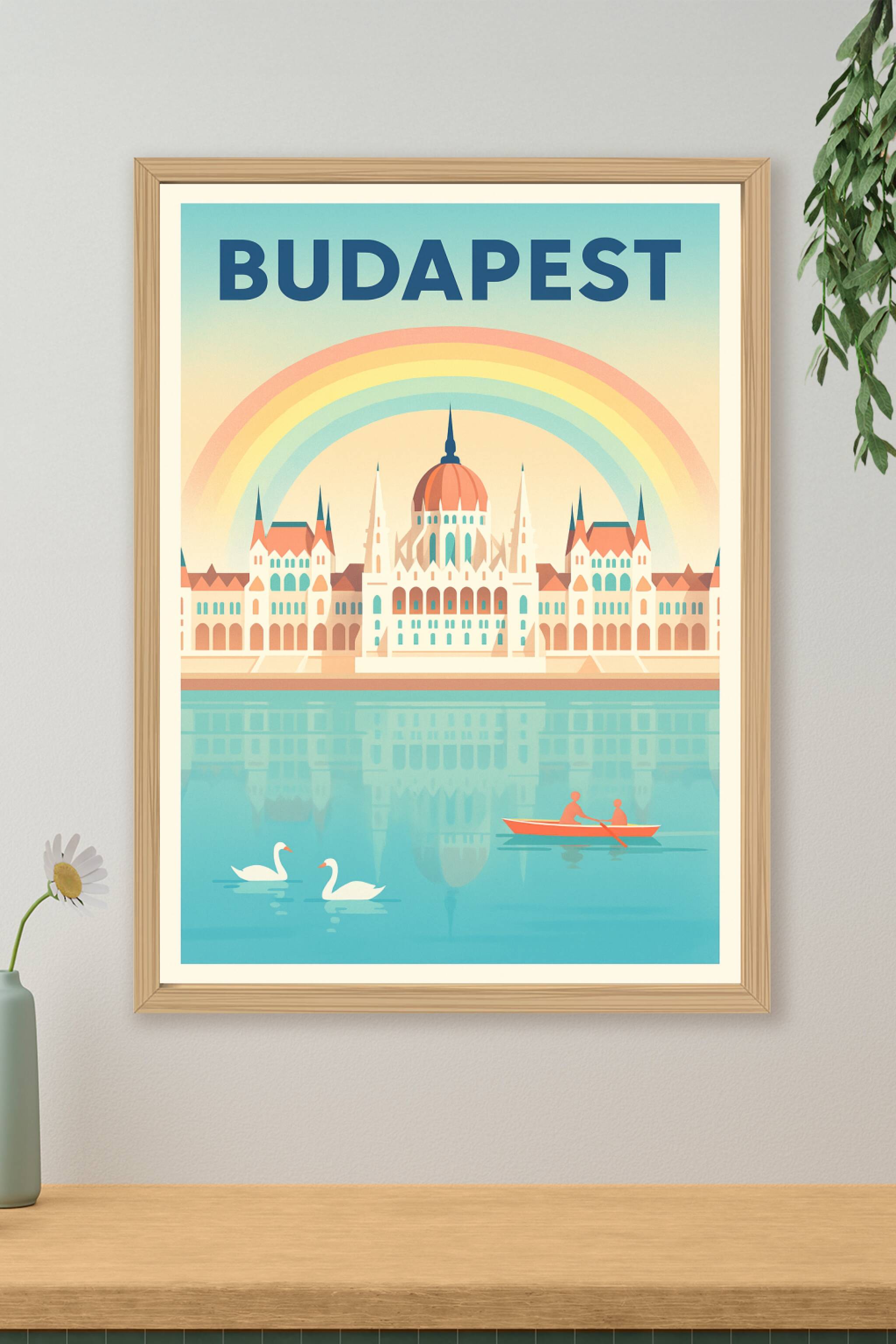 Affiche de Budapest - Charme et sérénité au fil de l'eau