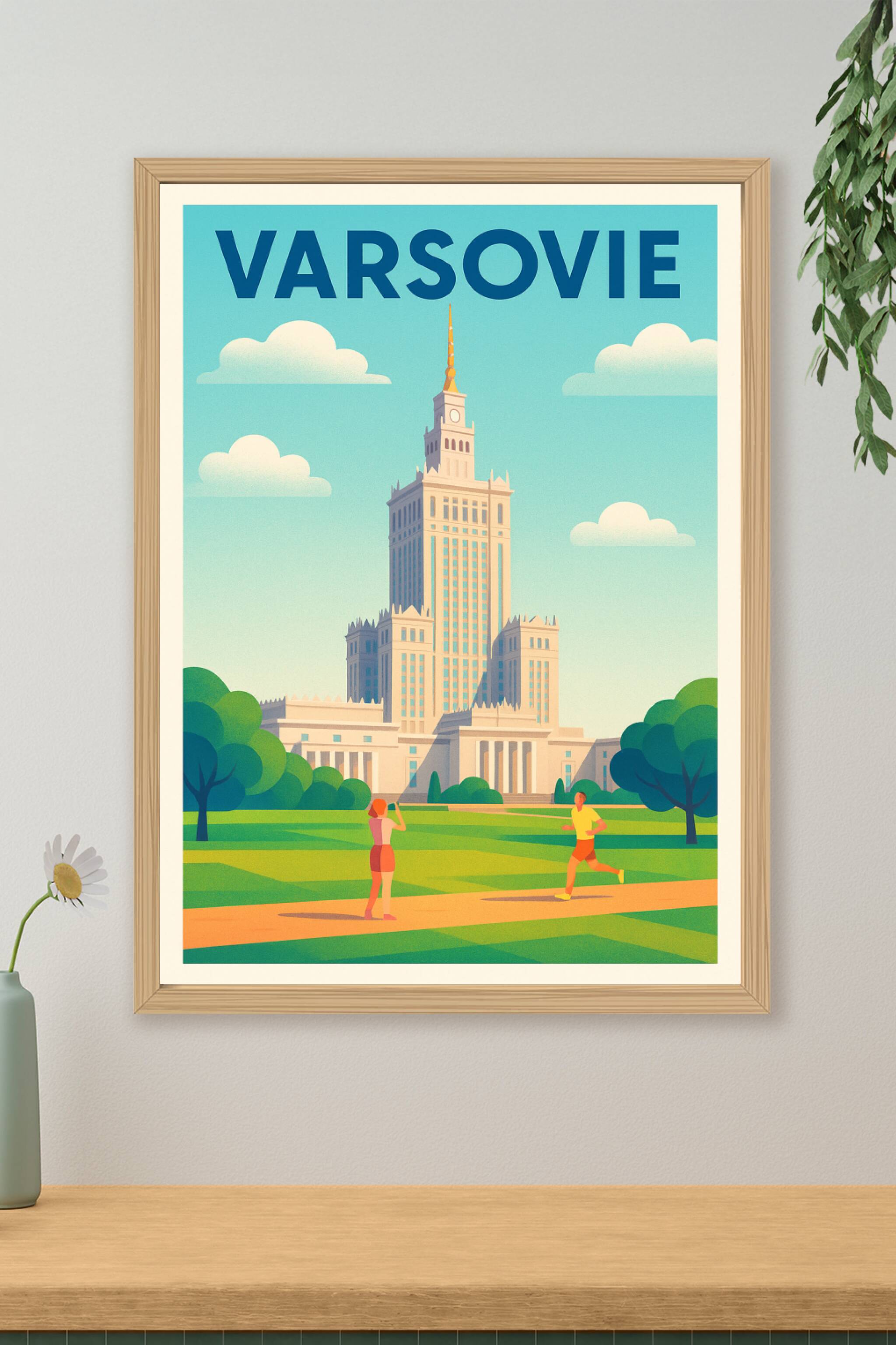 Affiche de Varsovie - L'élégance intemporelle au cœur de la ville