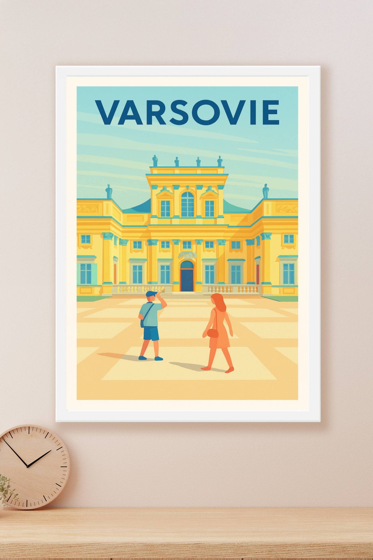 Affiche Varsovie — Évasion architecturale au cœur de la ville · poster d'art de Varsovie