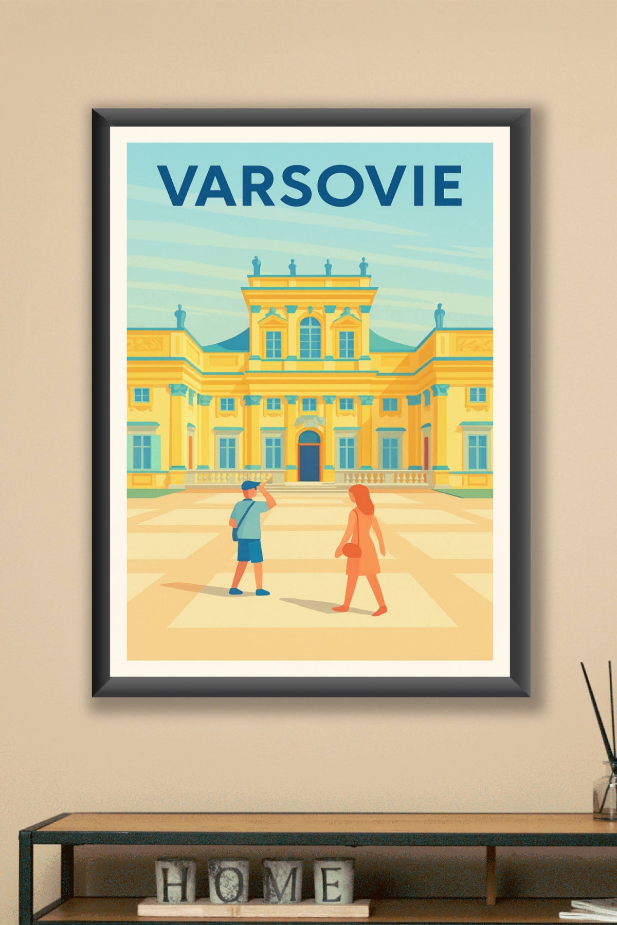 Affiche Varsovie — Évasion architecturale au cœur de la ville · poster d'art de Varsovie