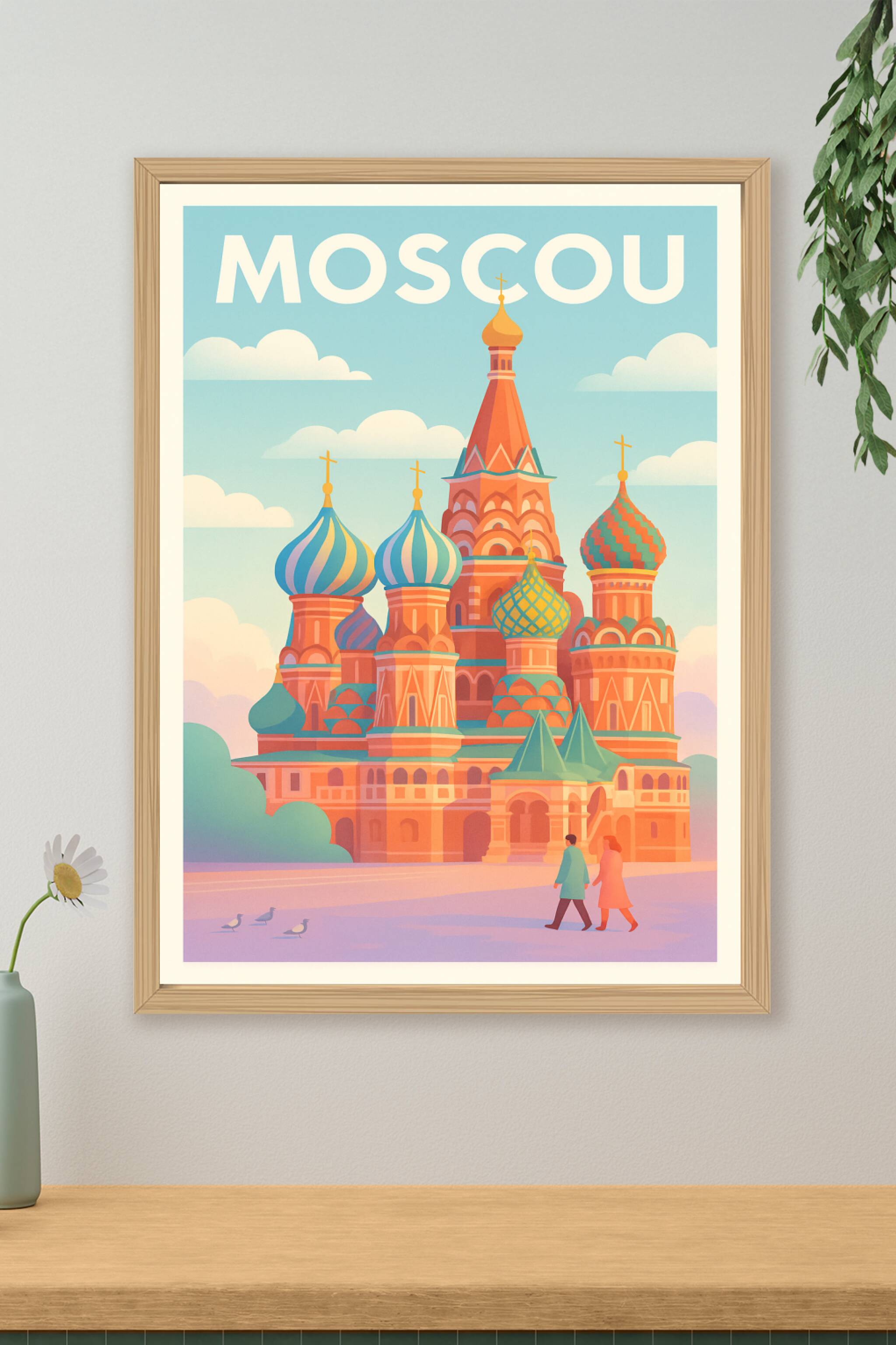 Affiche de Moscou - L'élégance enchantée de la Basilique Saint-Basile