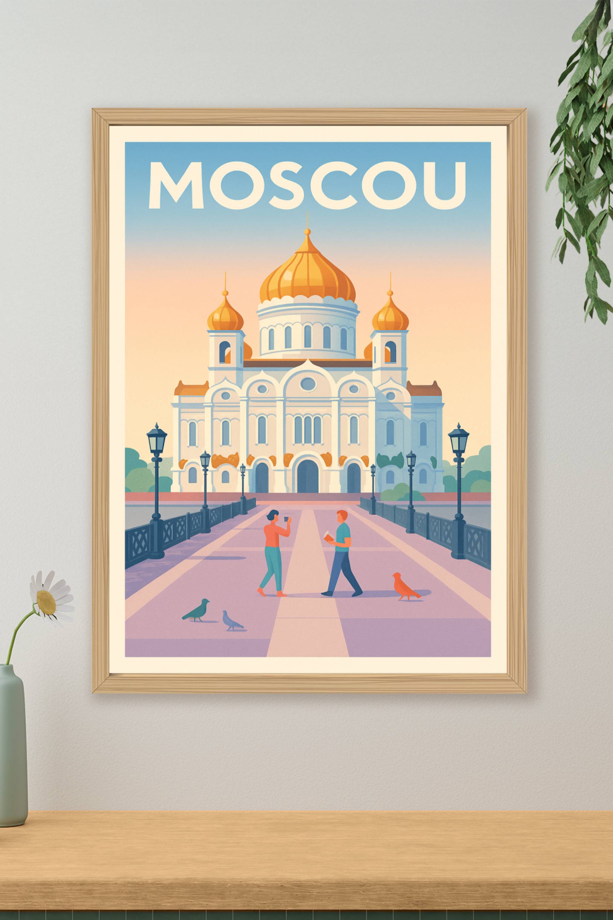 Affiche de Moscou - L'élégance impériale en affiche