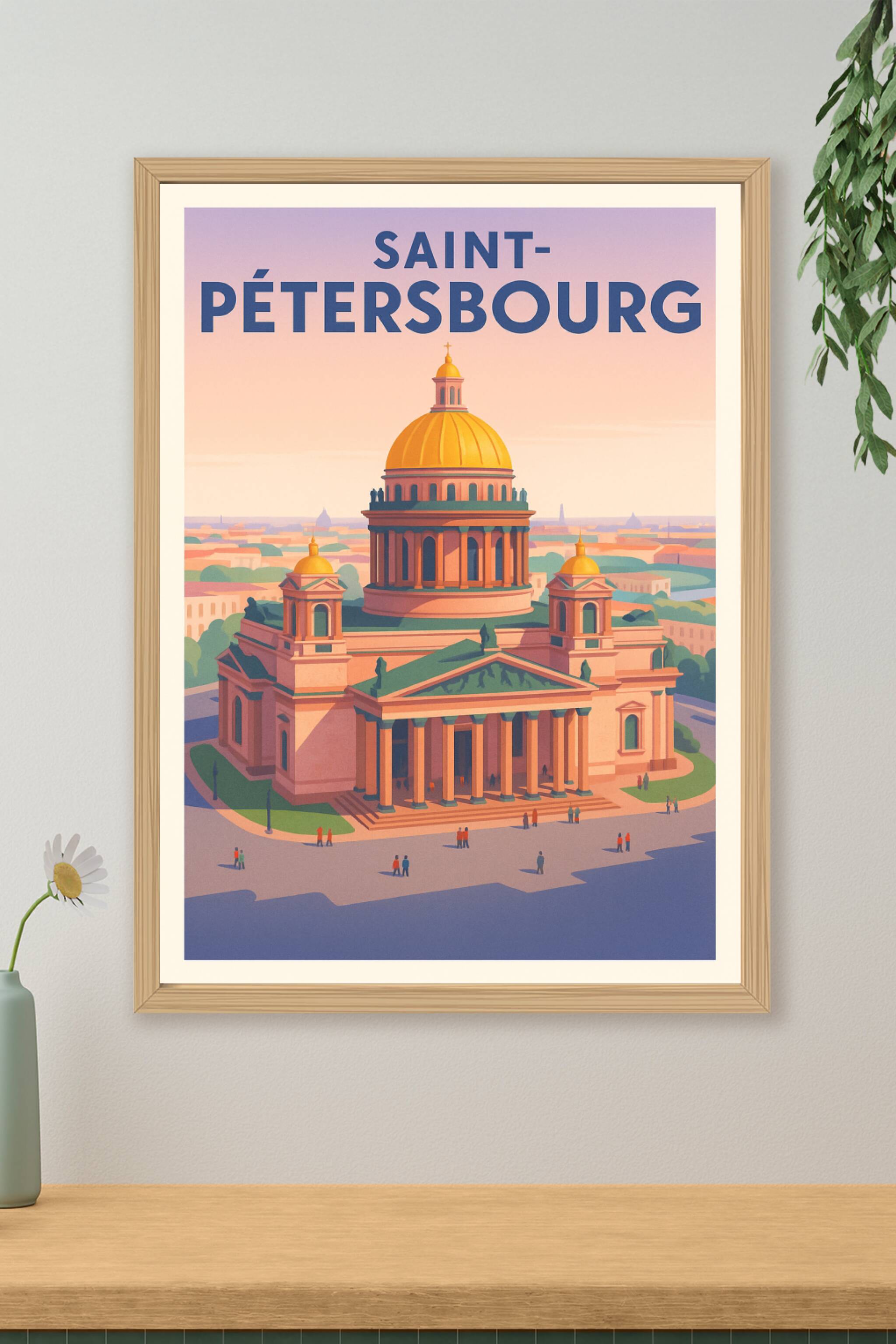 Affiche de Saint-Pétersbourg - L'élégance impériale en affiche