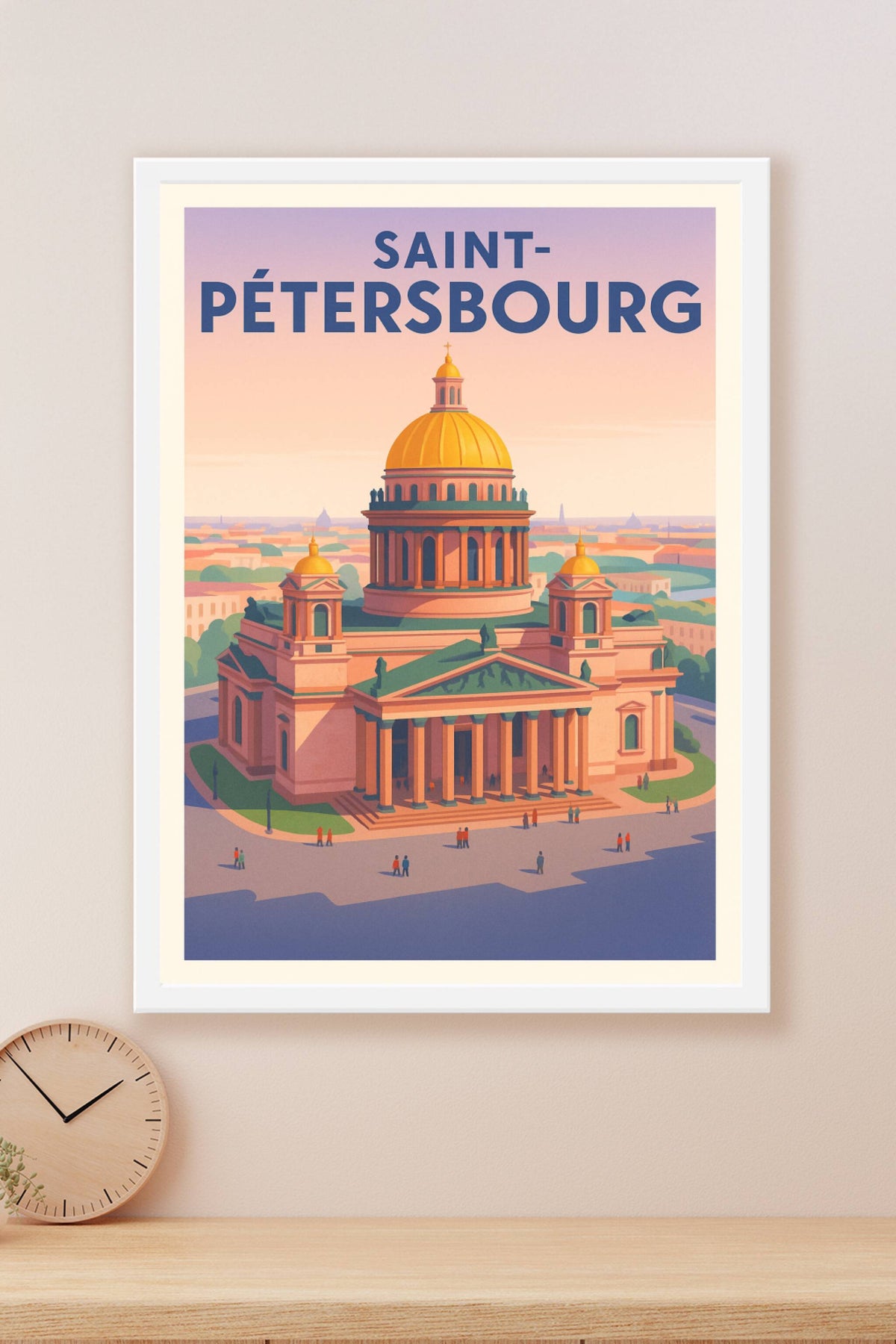 Affiche Saint-Pétersbourg — L'élégance impériale en affiche · poster d'art de Saint-Pétersbourg