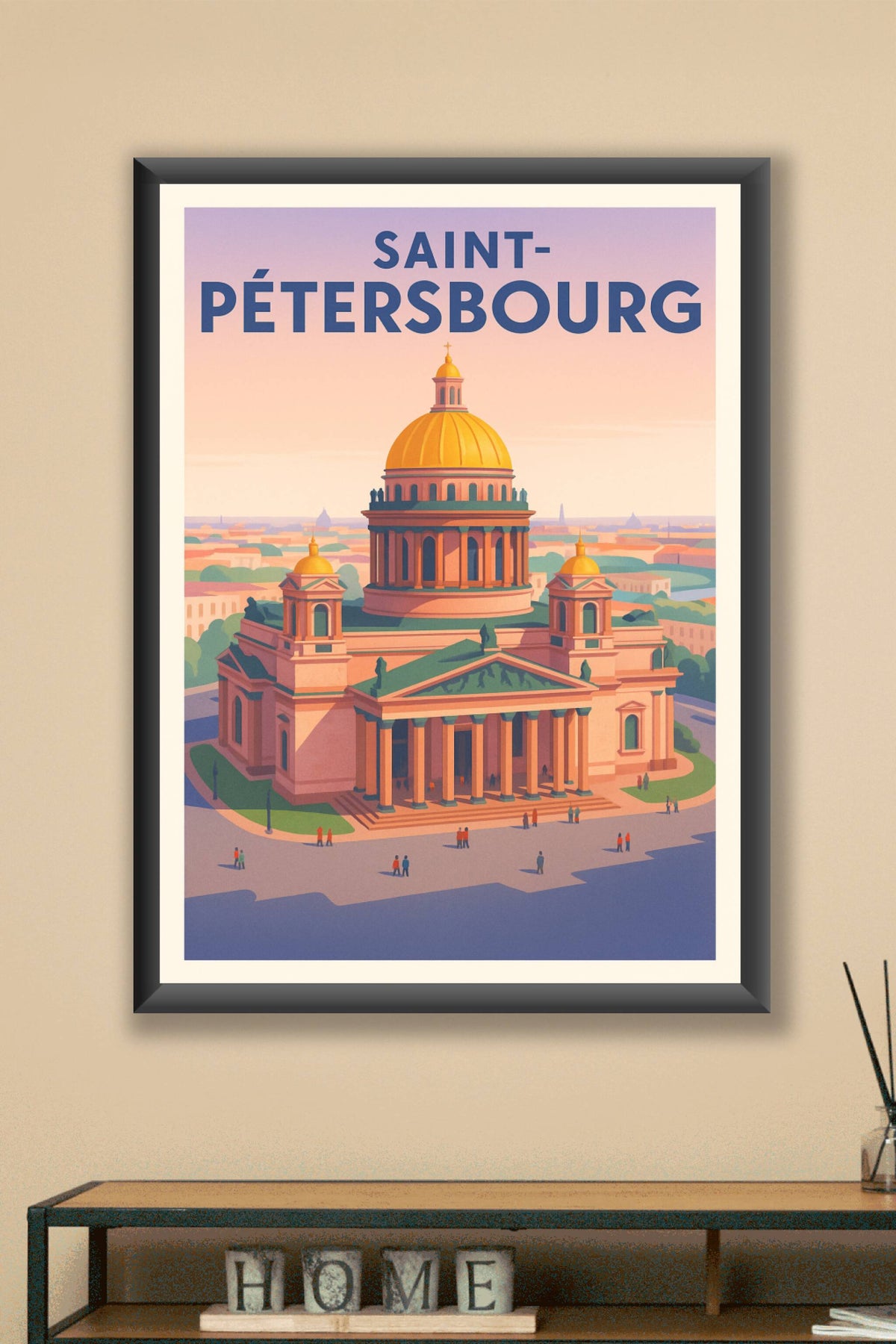Affiche Saint-Pétersbourg — L'élégance impériale en affiche · poster d'art de Saint-Pétersbourg