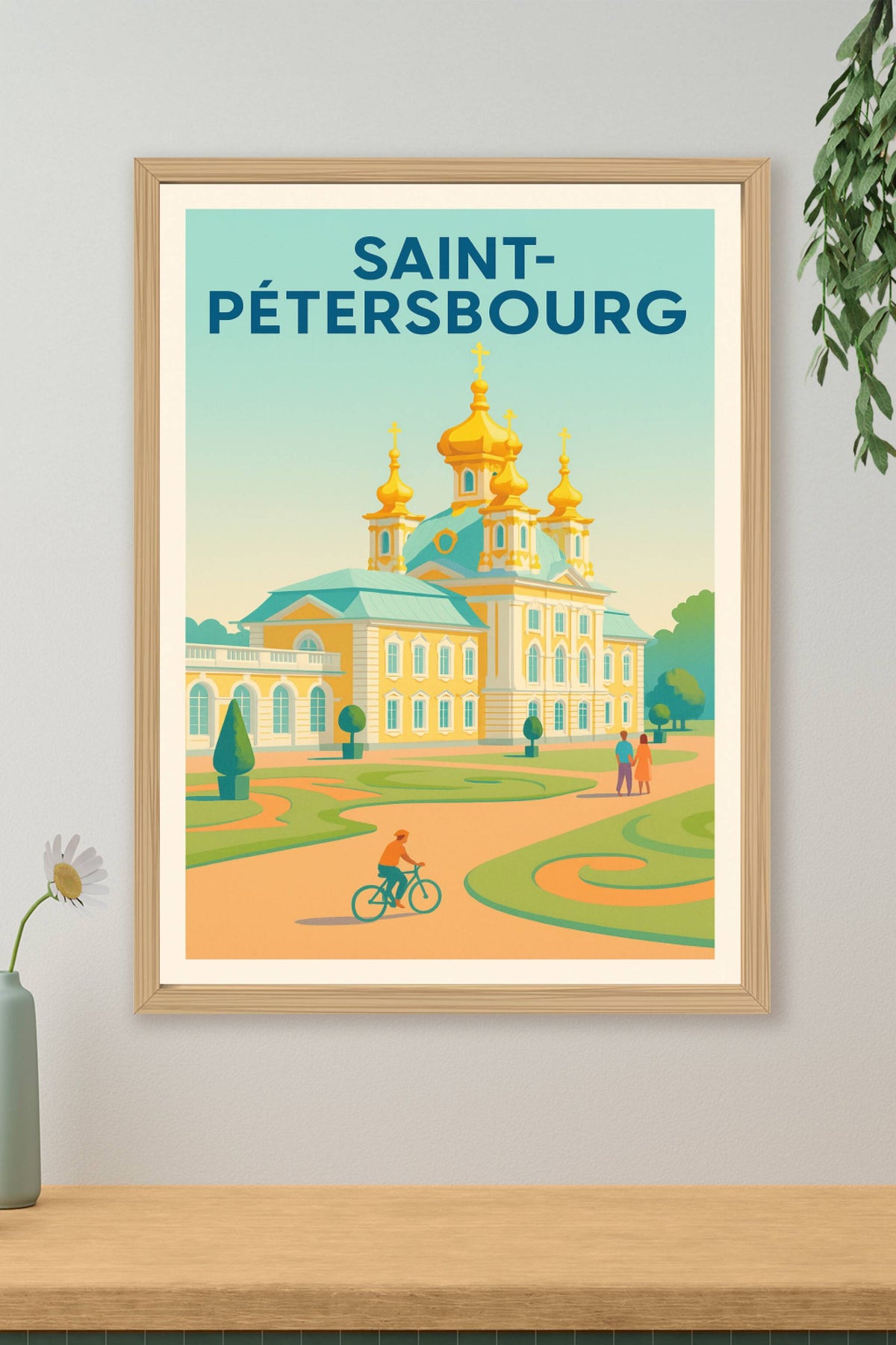 Affiche Saint-Pétersbourg — Élégance impériale et charme russe · poster d'art de Saint-Pétersbourg