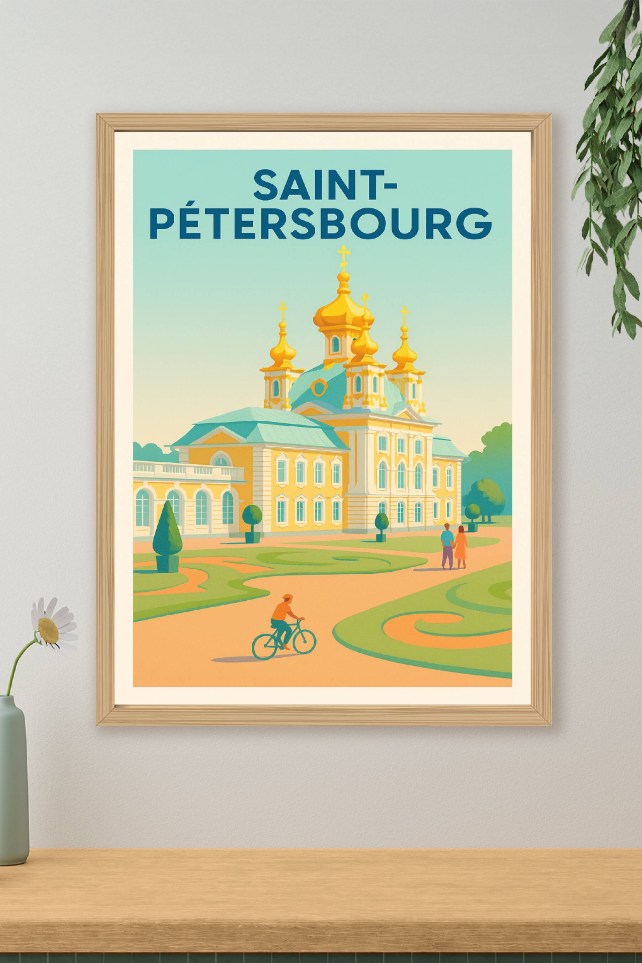 Affiche de Saint-Pétersbourg - Élégance impériale et charme russe