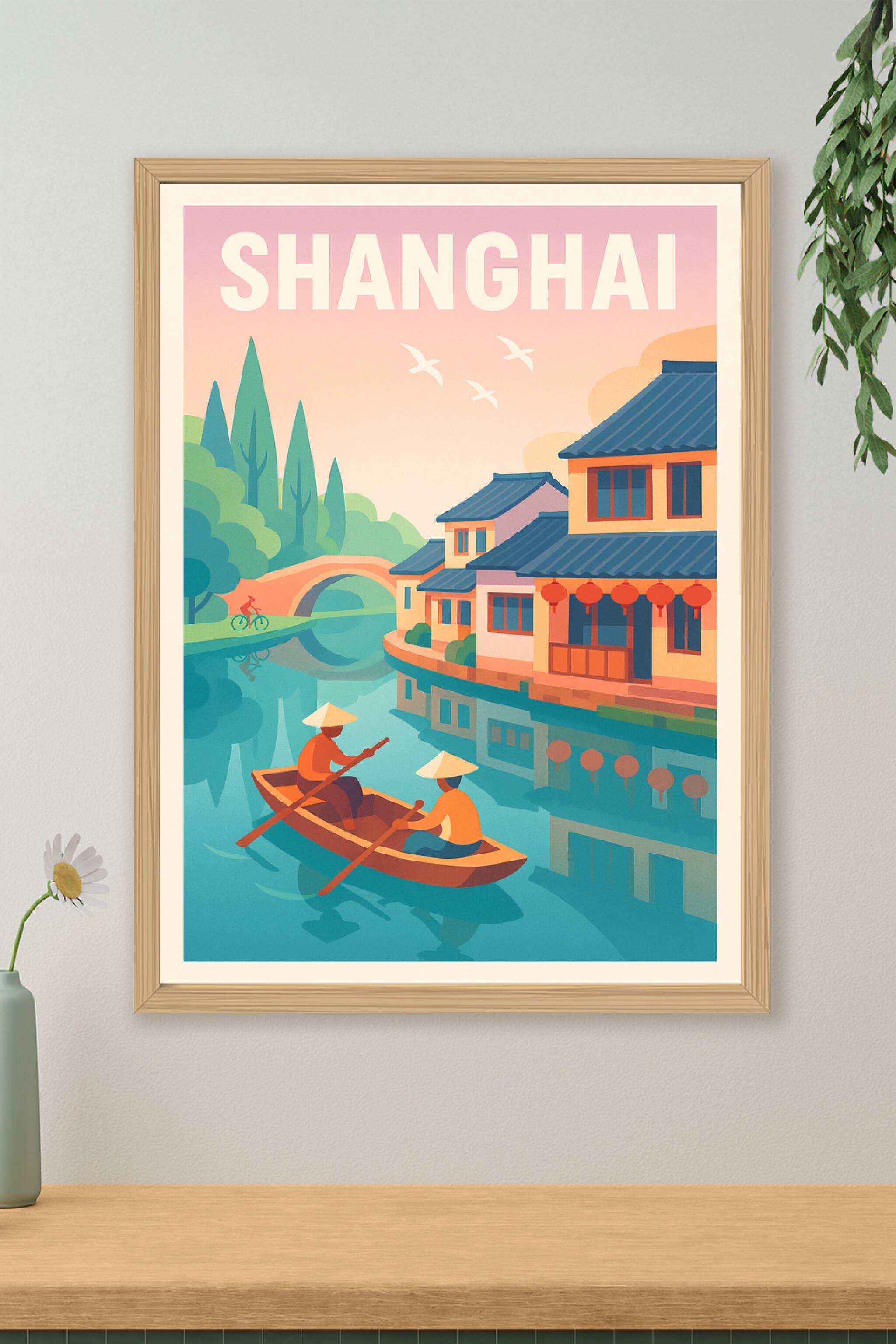 Affiche de Shanghai - Sérénité au fil de l'eau
