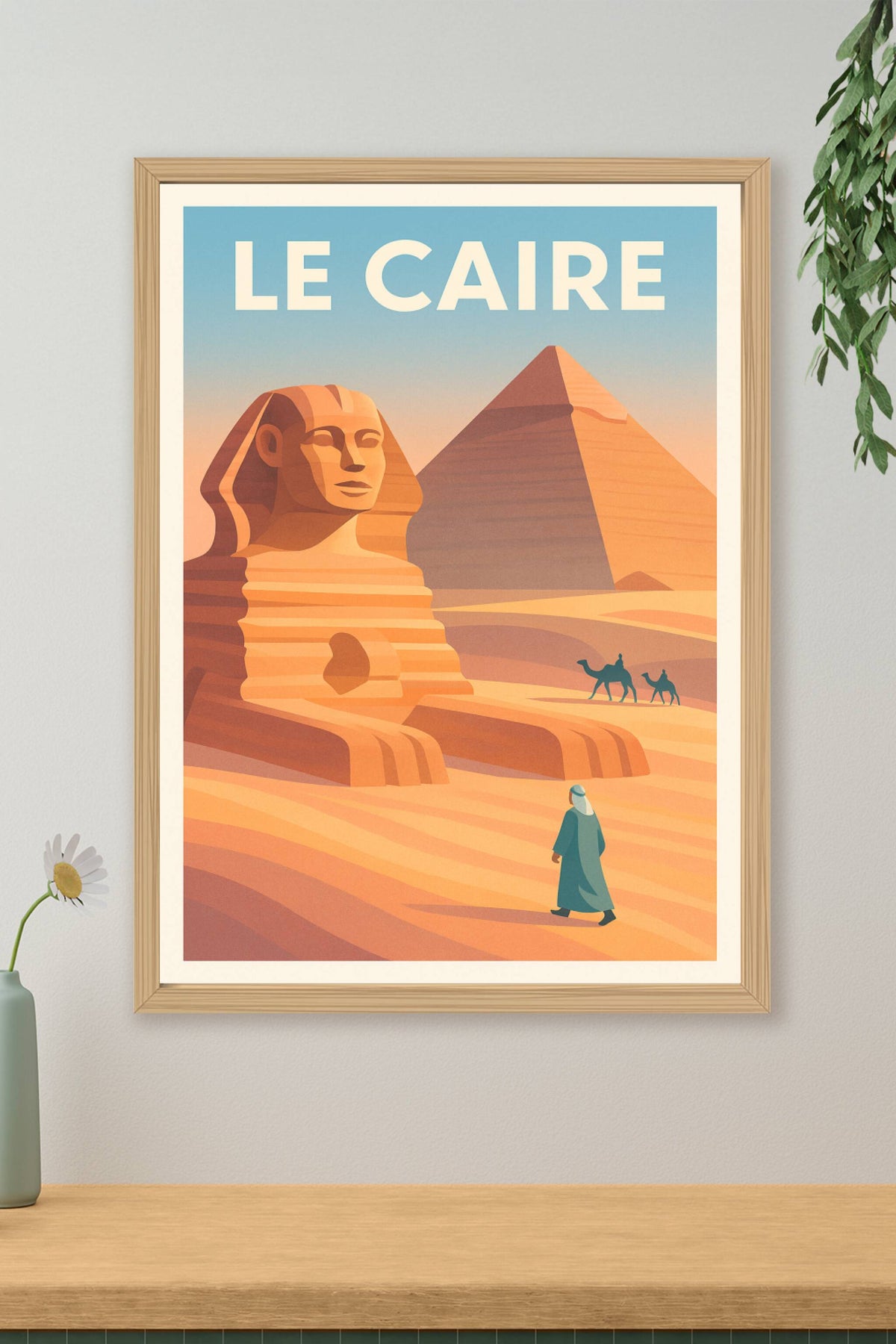 Affiche Le Caire — Légendes du désert et mystères antiques · poster d'art de Le Caire