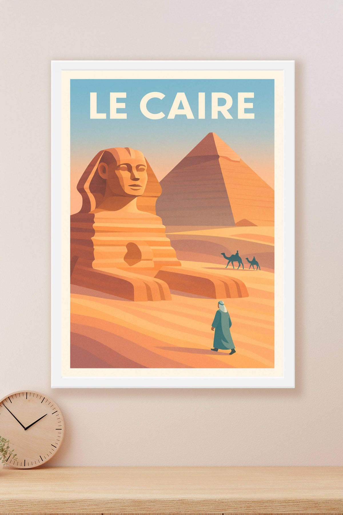 Affiche Le Caire — Légendes du désert et mystères antiques · poster d'art de Le Caire