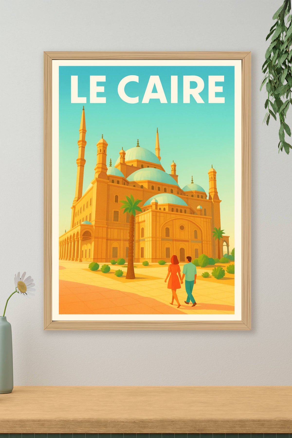 Affiche Le Caire — Voyage au cœur de la perle du Nil · poster d'art de Le Caire