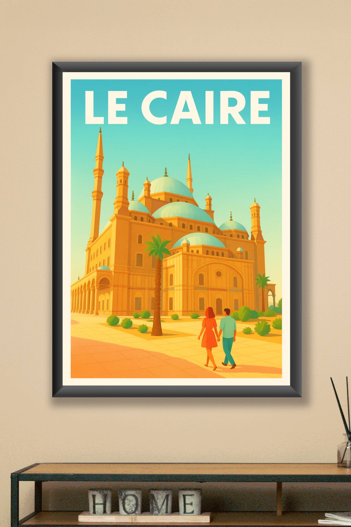 Affiche Le Caire — Voyage au cœur de la perle du Nil · poster d'art de Le Caire