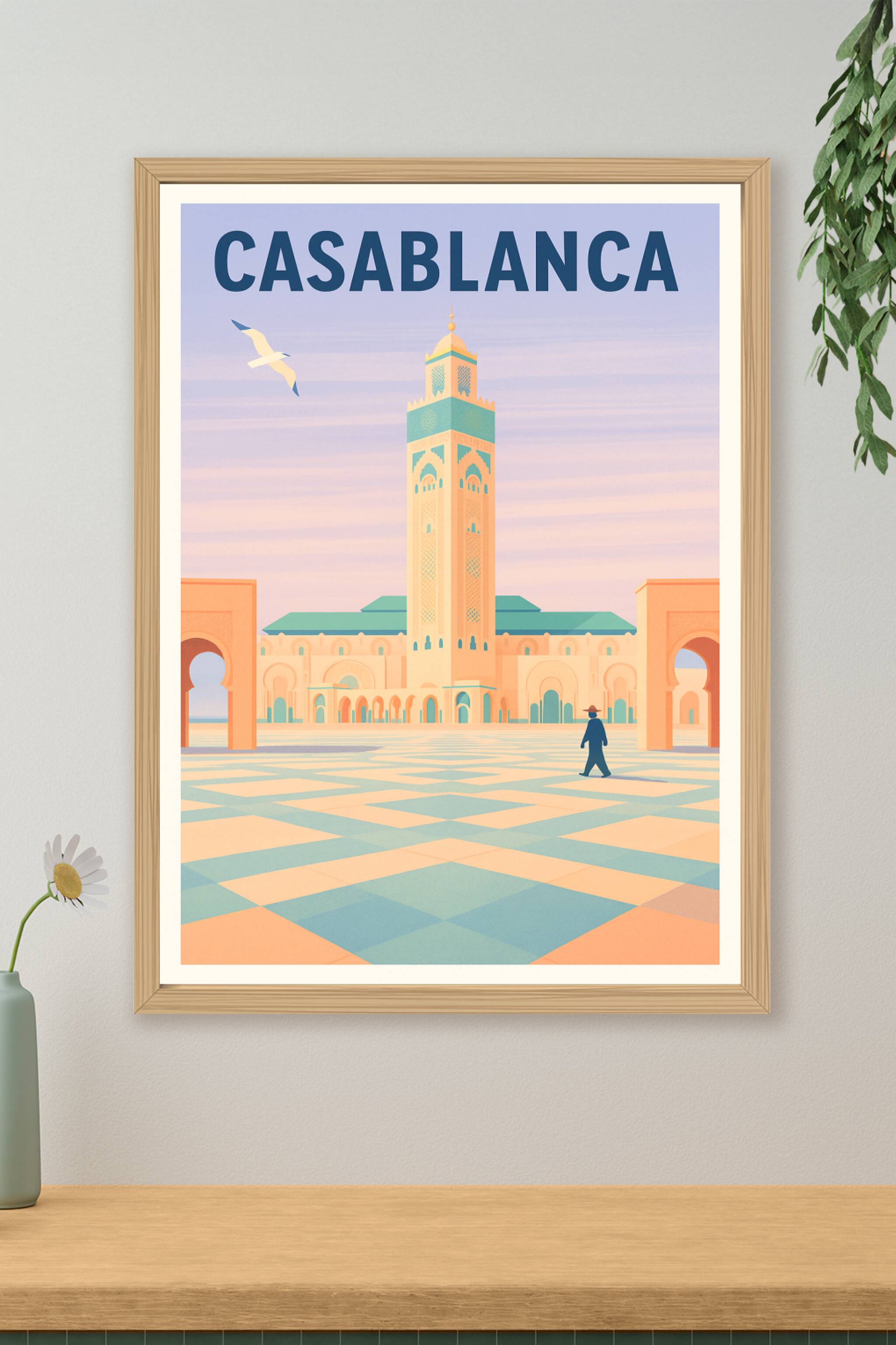 Affiche de Casablanca - L'élégance intemporelle en poster