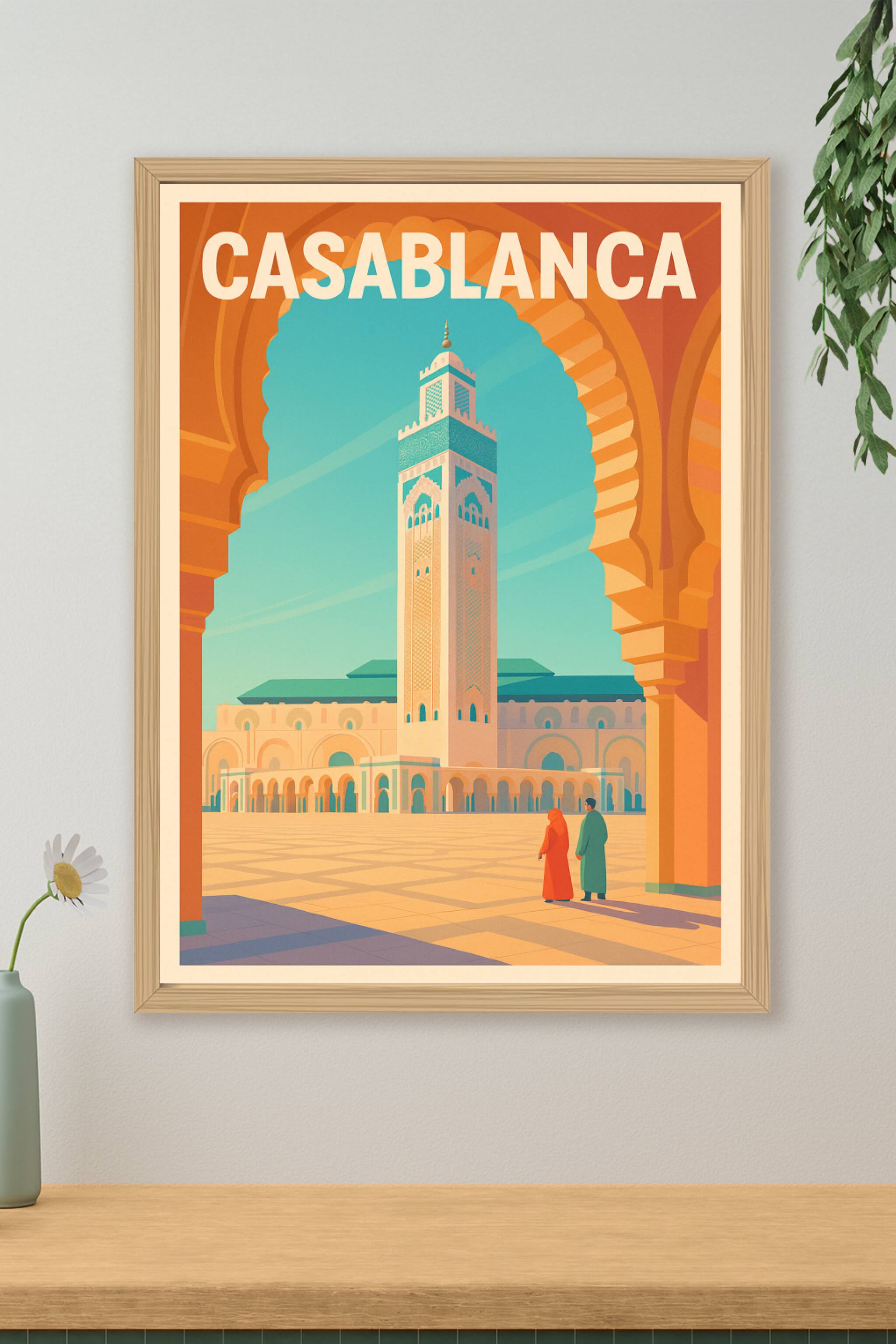 Affiche de Casablanca - L’élégance intemporelle de la mosquée Hassan II