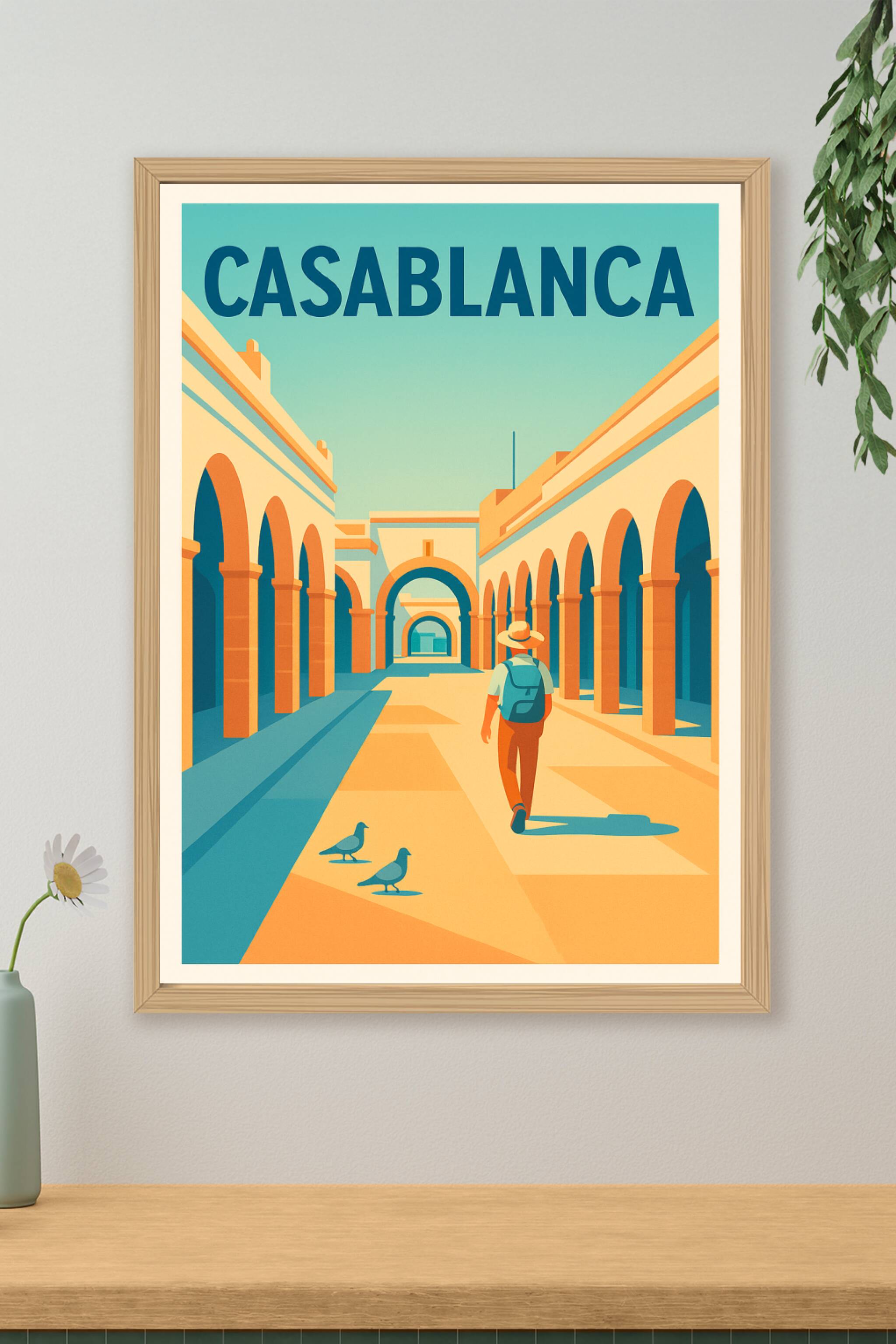 Affiche de Casablanca - Flânerie sous les arches historiques