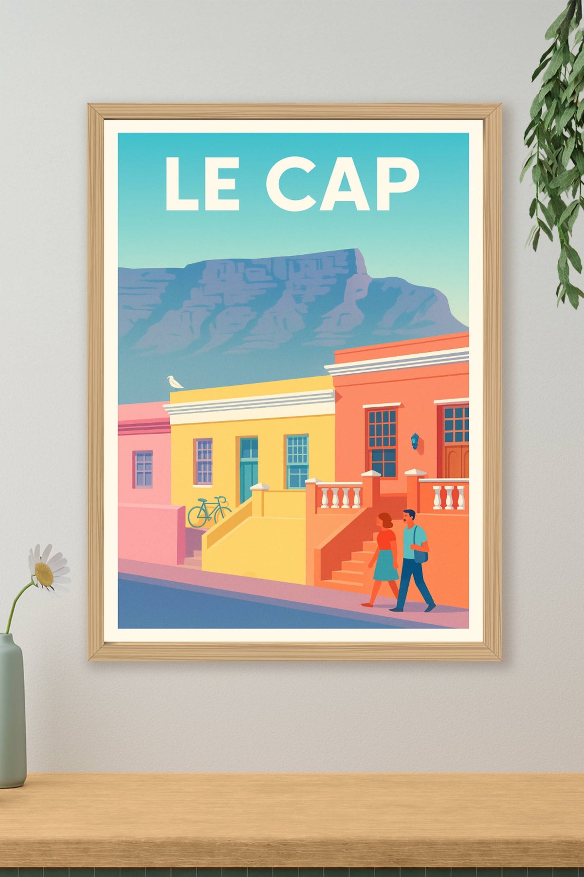 Affiche Le Cap — Couleurs et culture vibrantes · poster d'art de Le Cap