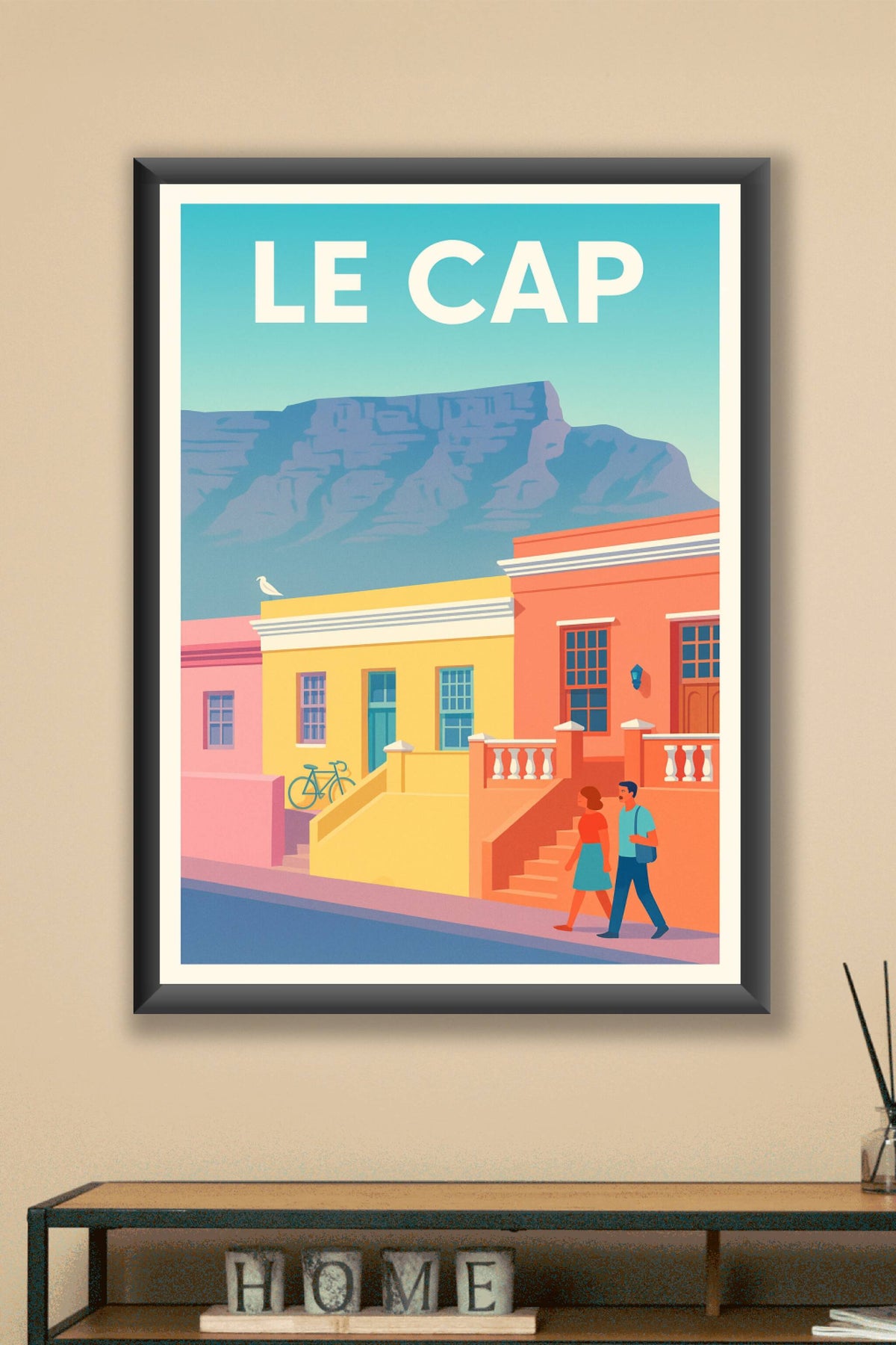 Affiche Le Cap — Couleurs et culture vibrantes · poster d'art de Le Cap