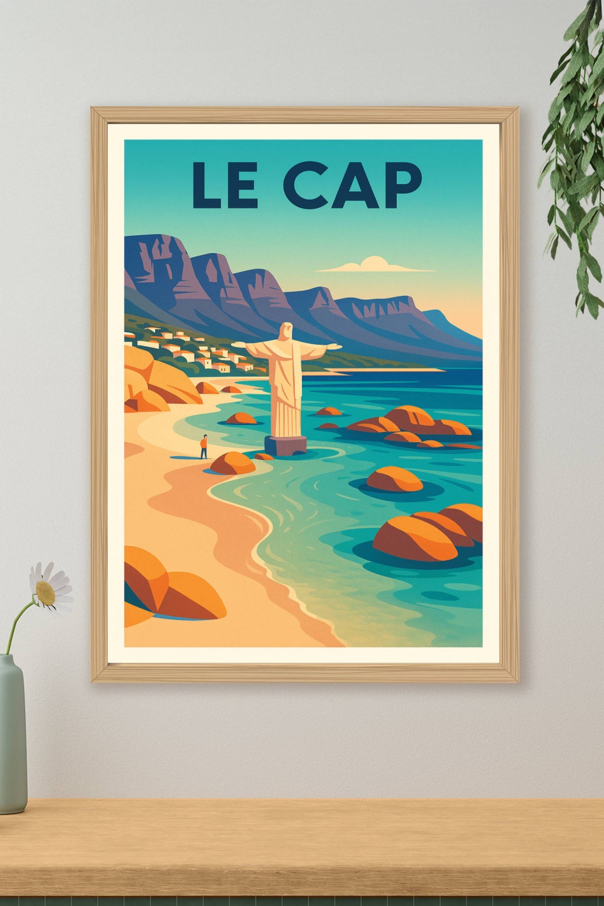 Affiche Le Cap — Voyage au cœur des paysages iconiques · poster d'art de Le Cap