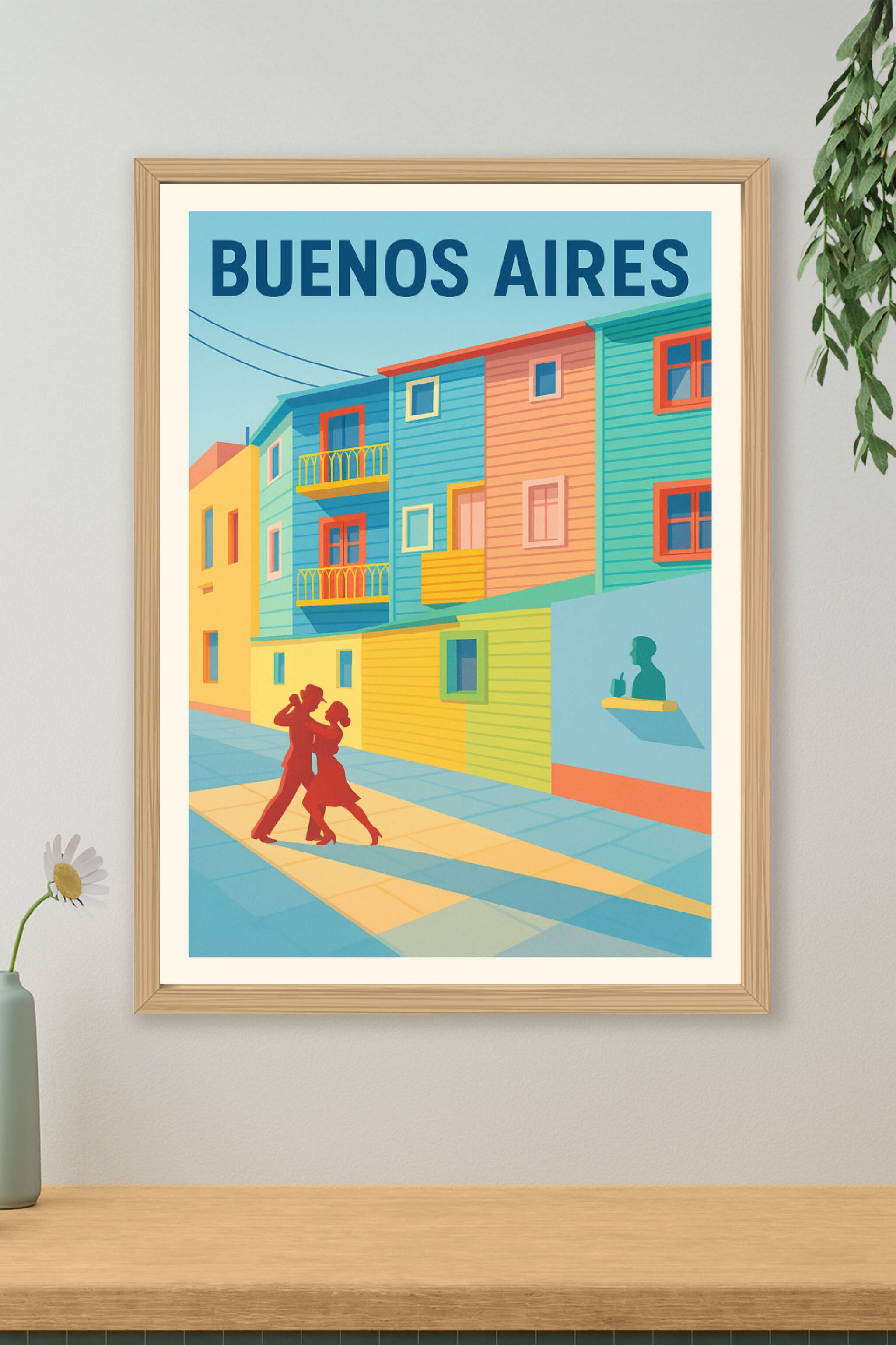 Affiche de Buenos Aires - Tango et Couleurs Vibrantes