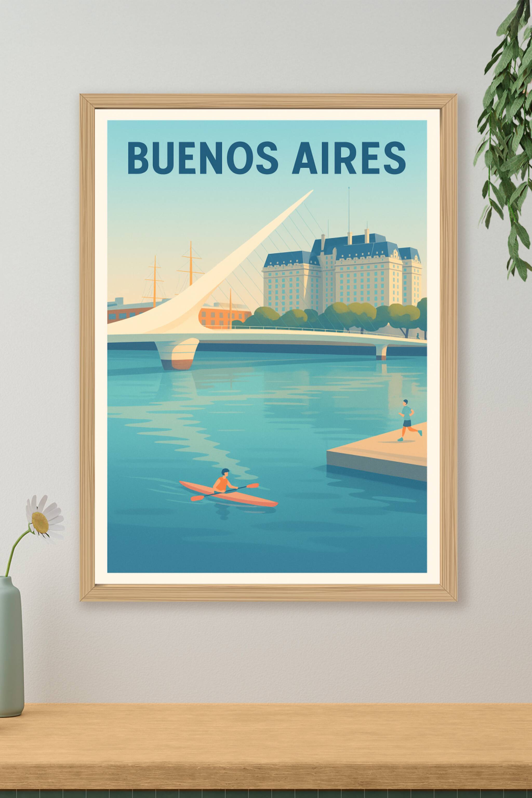 Affiche de Buenos Aires - Charme et modernité au bord de l'eau