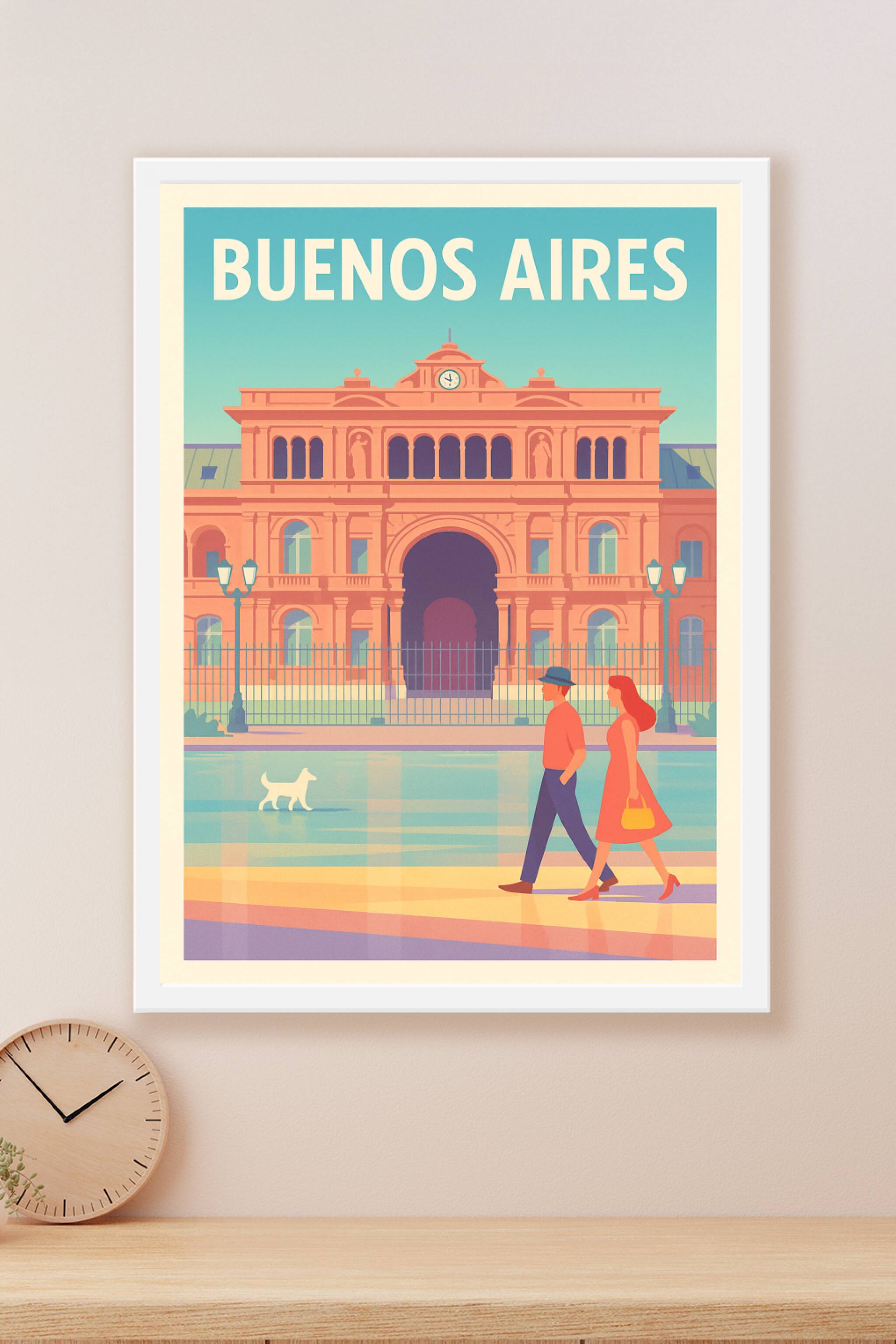 Affiche Buenos Aires — L'élégance intemporelle de la capitale argentine · poster d'art de Buenos Aires