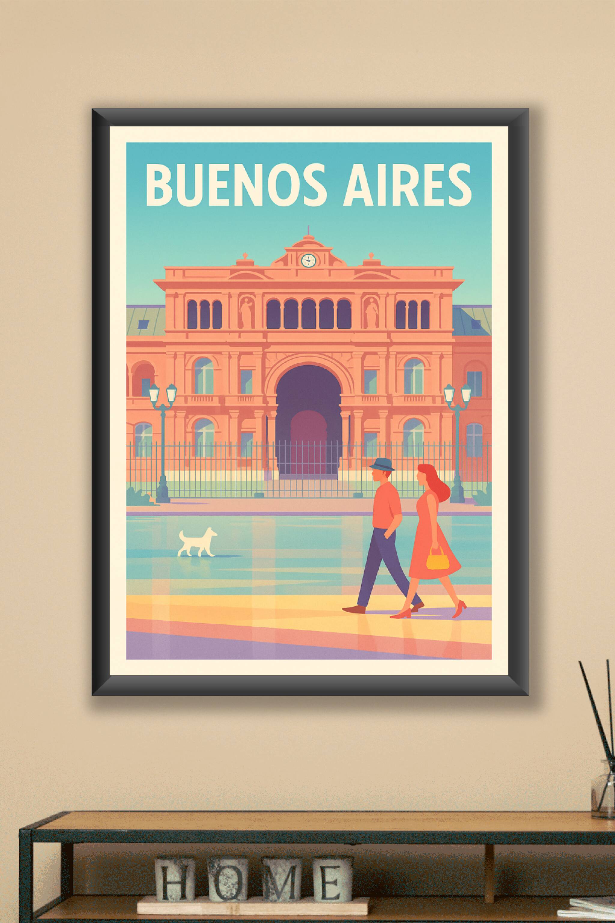 Affiche Buenos Aires — L'élégance intemporelle de la capitale argentine · poster d'art de Buenos Aires