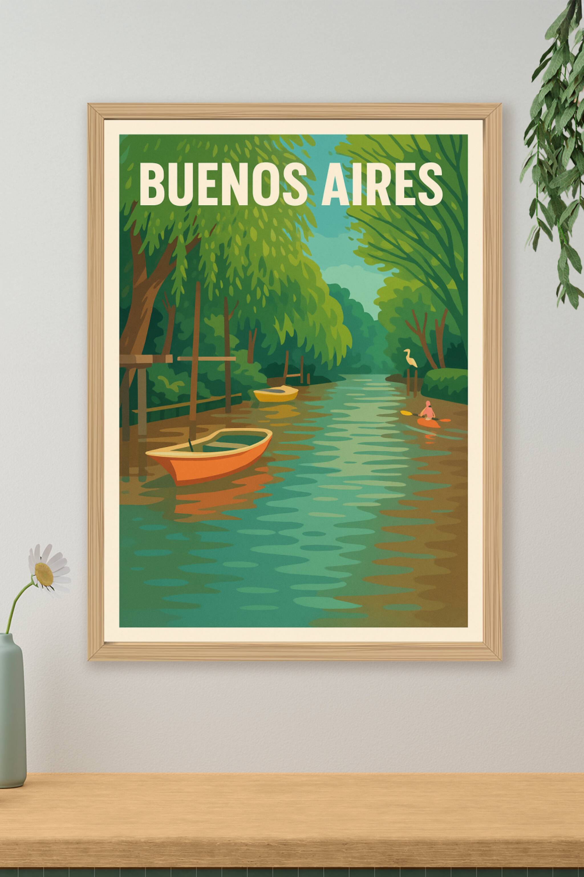 Affiche de Buenos Aires - Sérénité au fil de l'eau