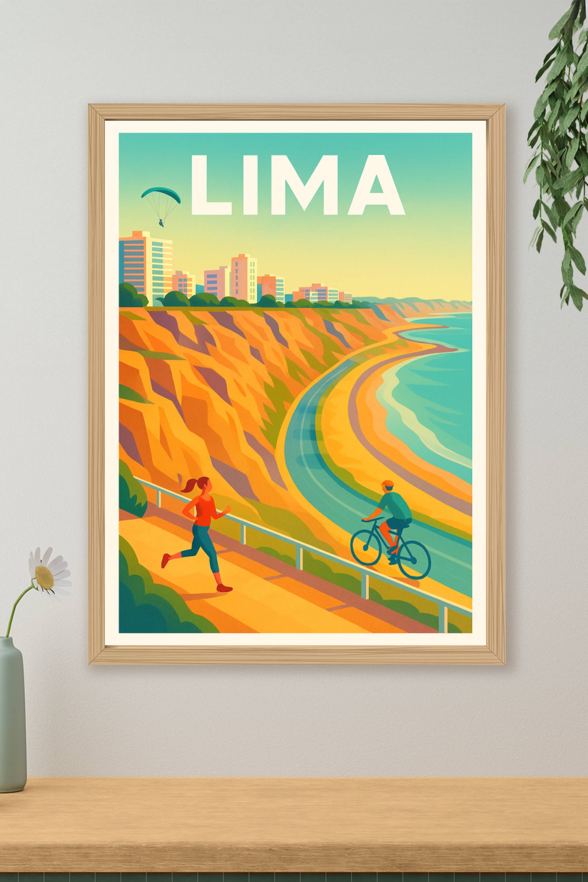 Affiche de Lima - Évasion sportive sur la côte péruvienne