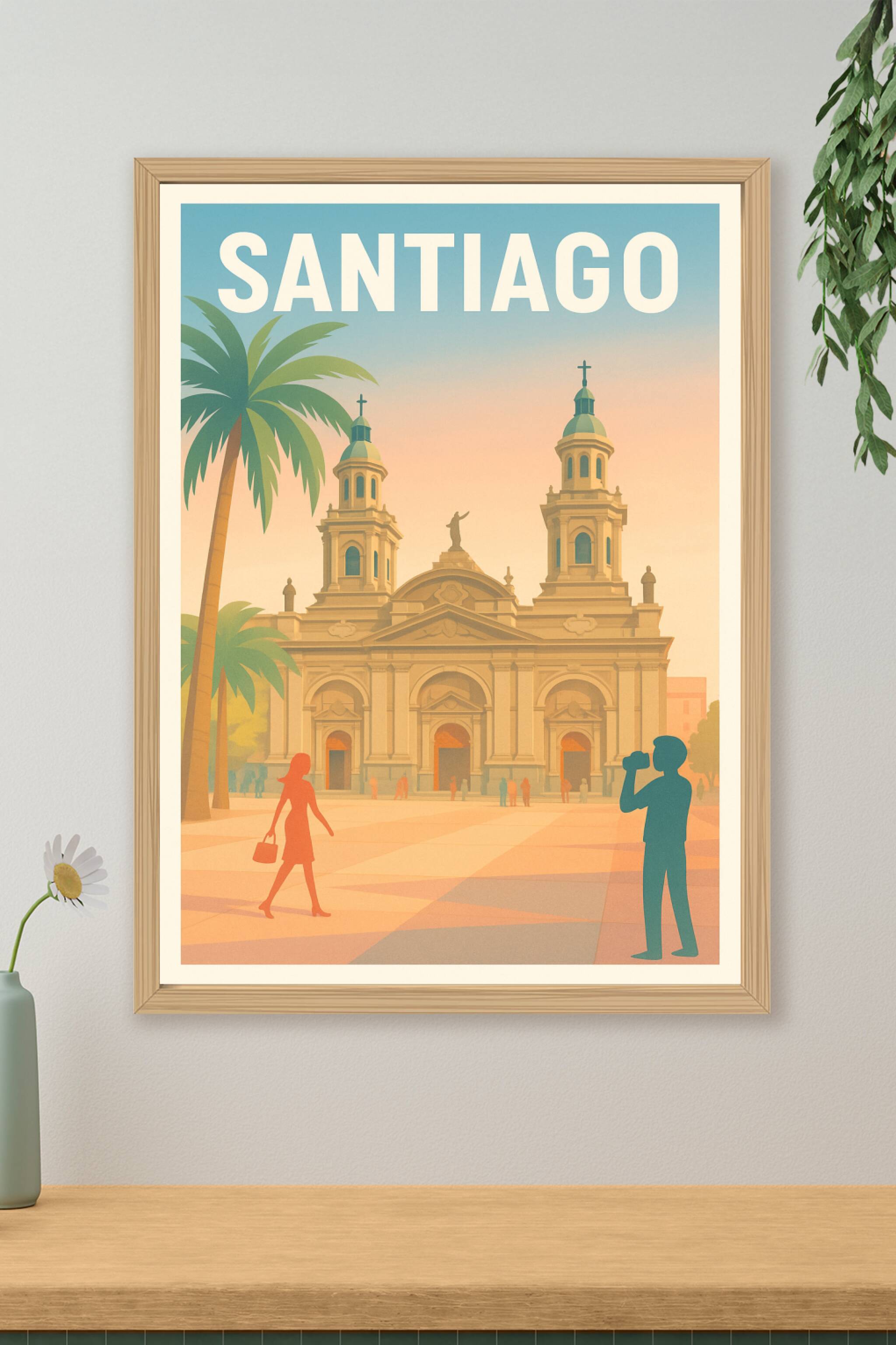 Affiche de Santiago - L'élégance historique au cœur de la ville