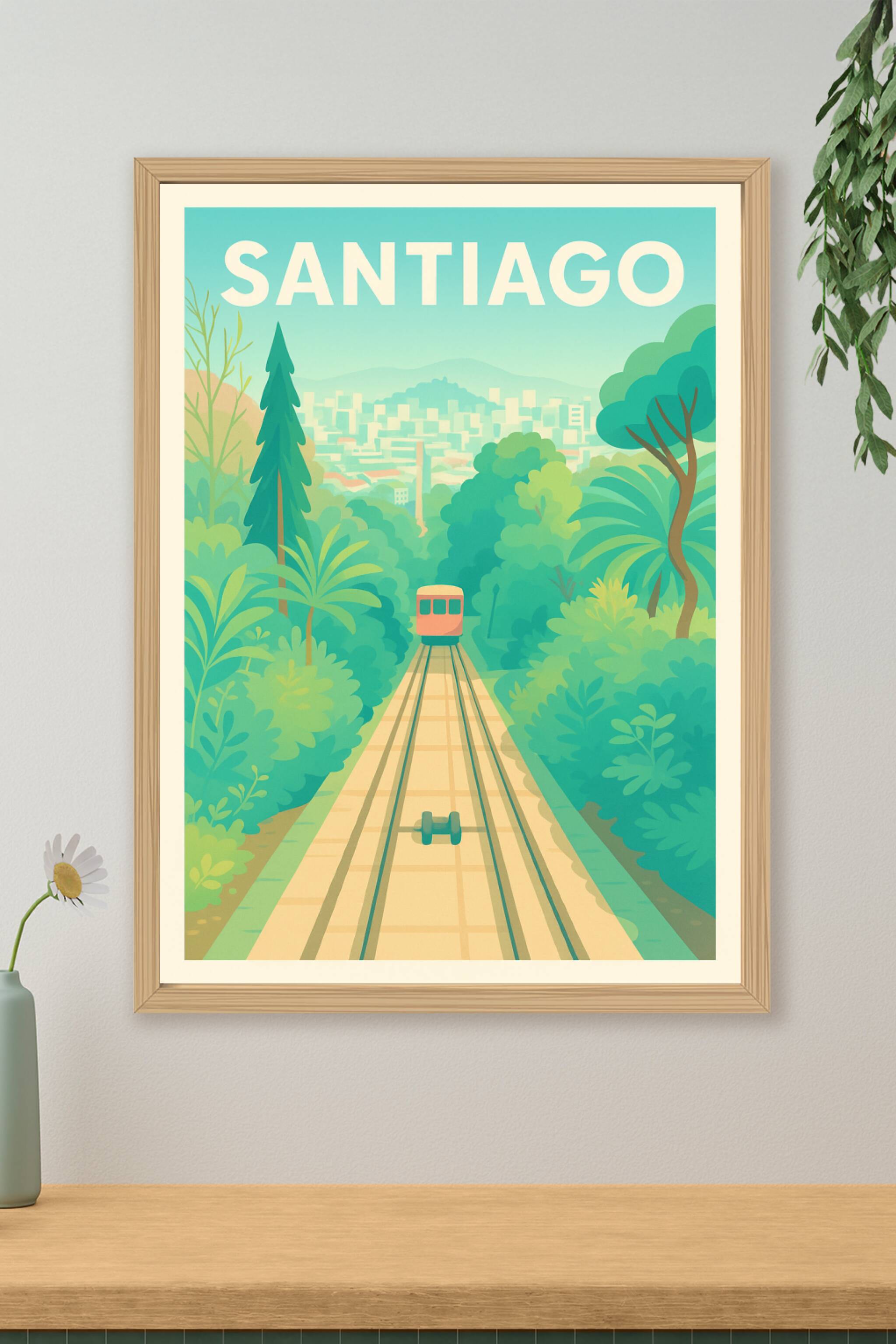 Affiche de Santiago - Voyage au cœur de la nature urbaine