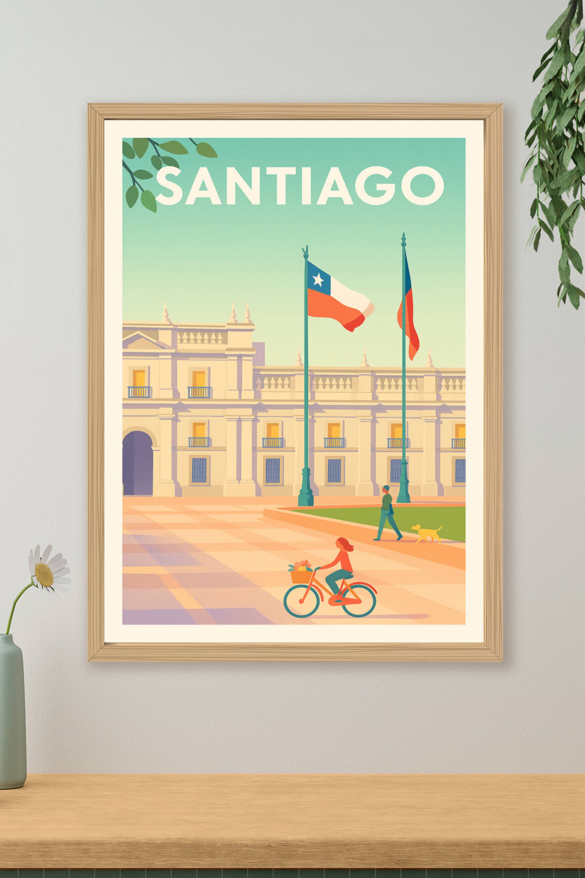 Affiche de Santiago - L'élégance tranquille de la capitale chilienne