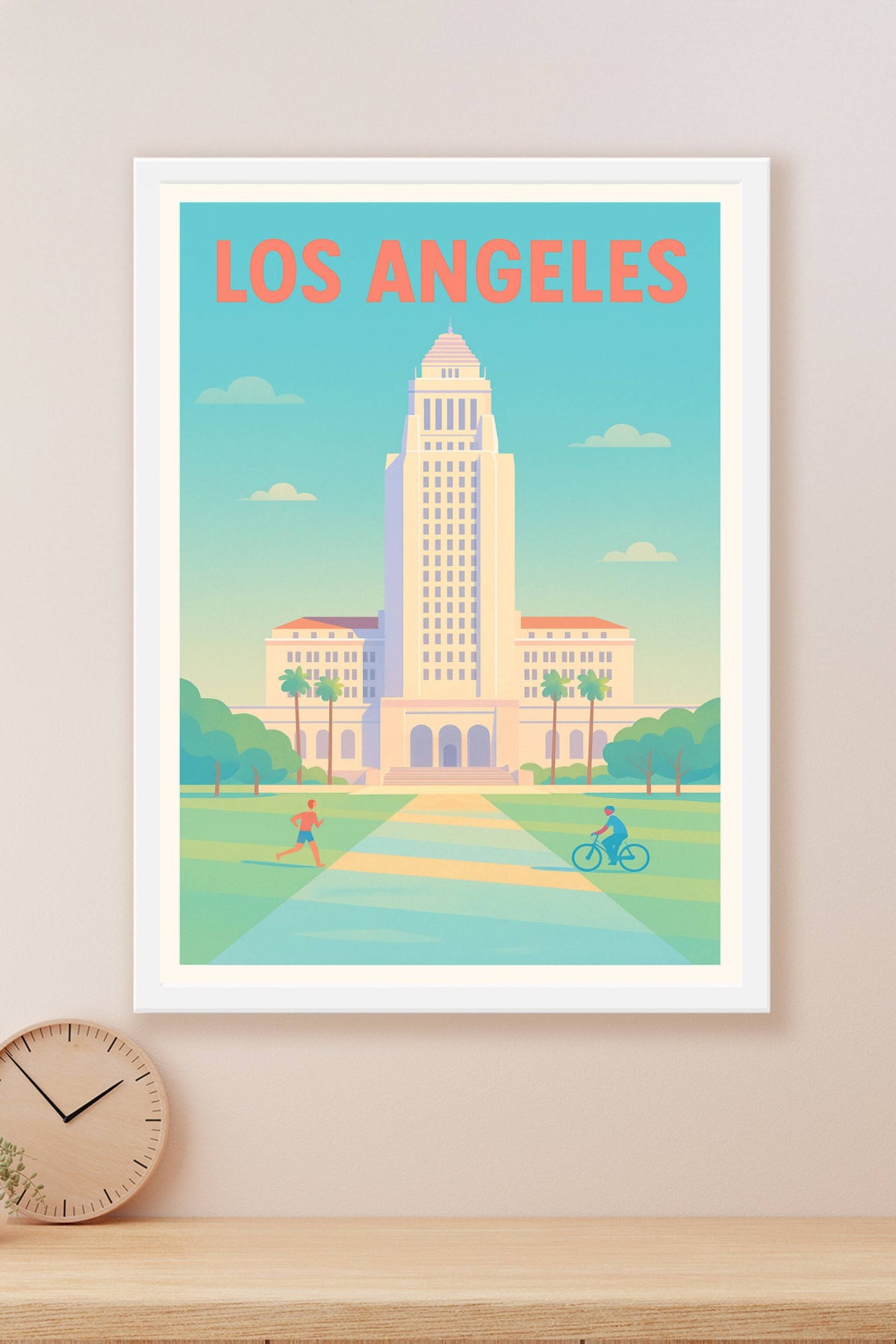 Affiche Los Angeles — L'élégance architecturale au soleil californien · poster d'art de Los Angeles