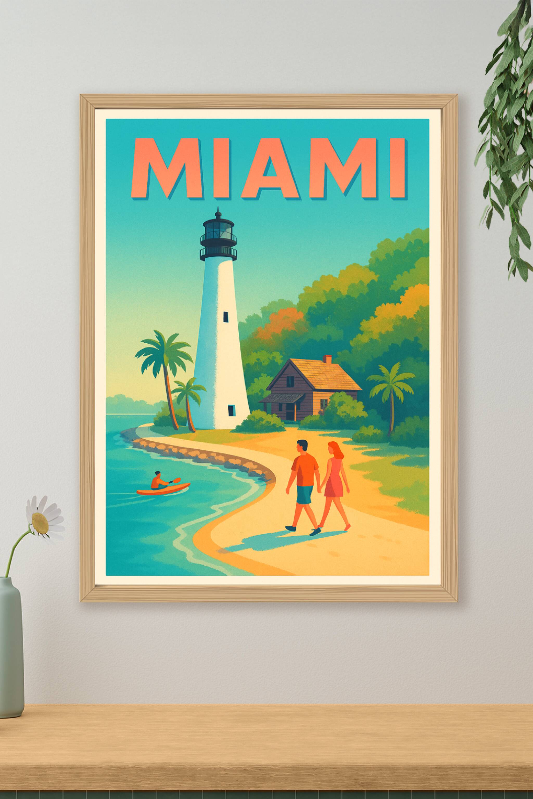 Affiche de Miami - Escapade en bord de mer au phare