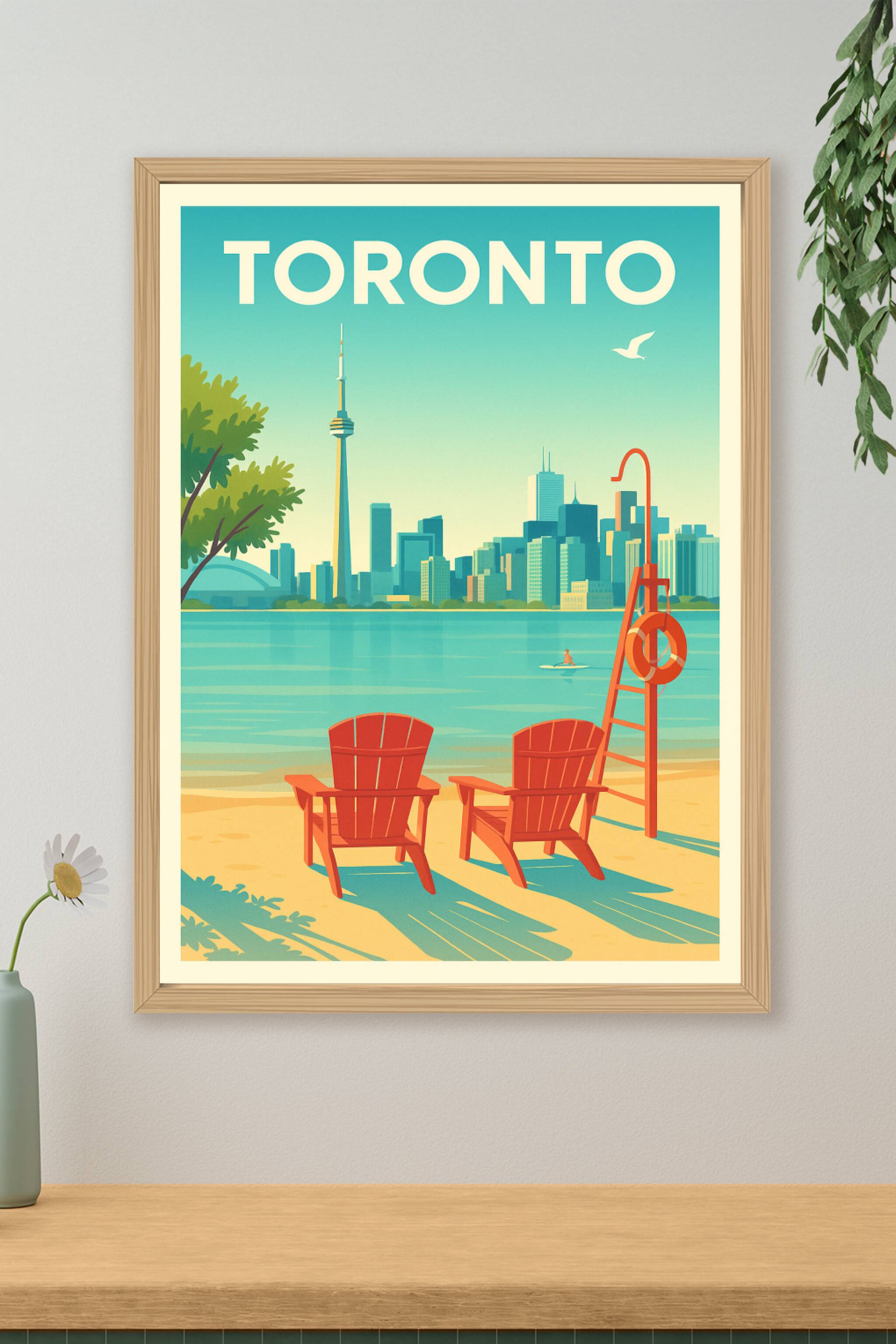 Affiche de Toronto - Évasion urbaine au bord de l'eau