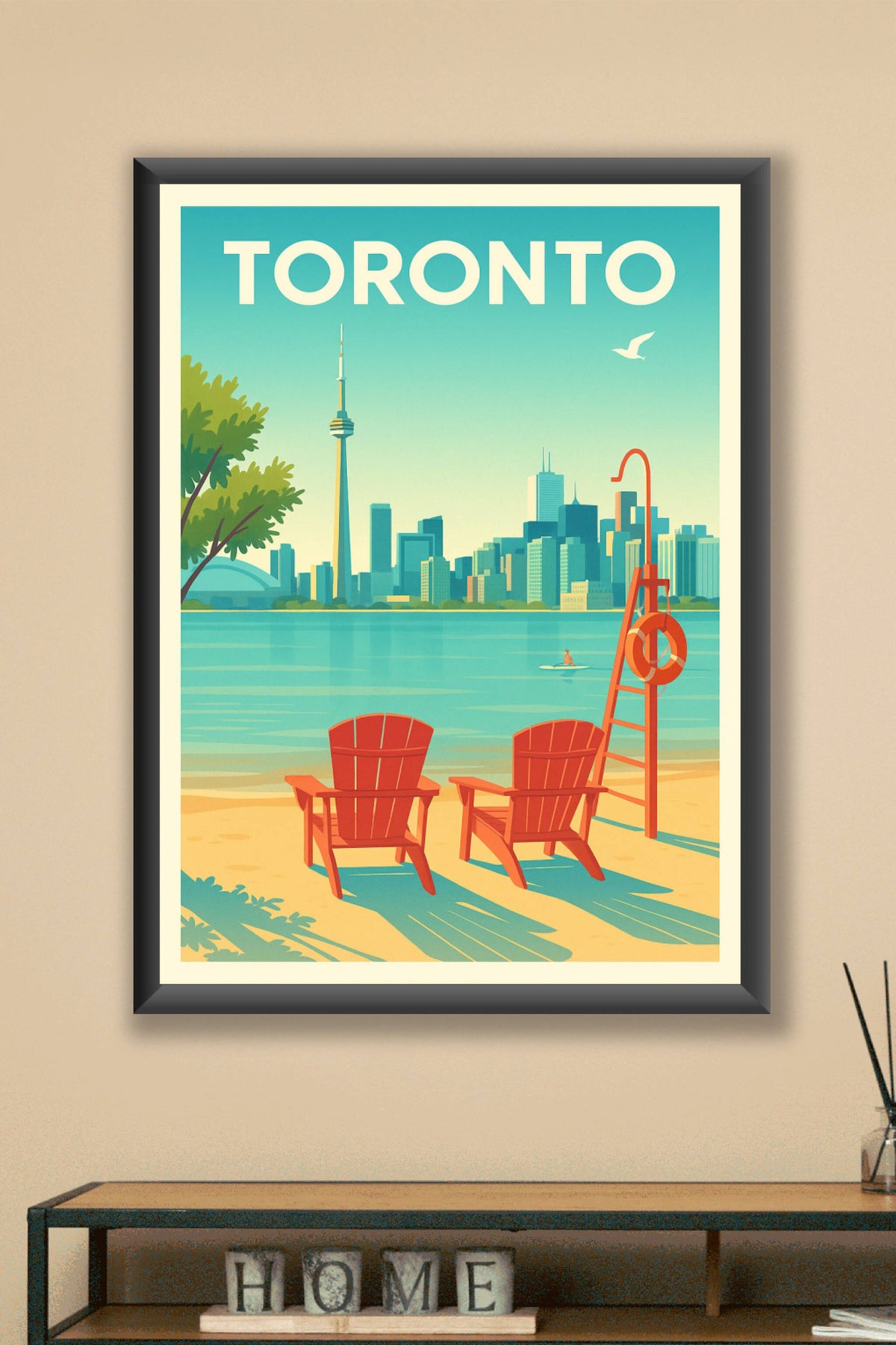 Affiche Toronto — Évasion urbaine au bord de l'eau · poster d'art de Toronto