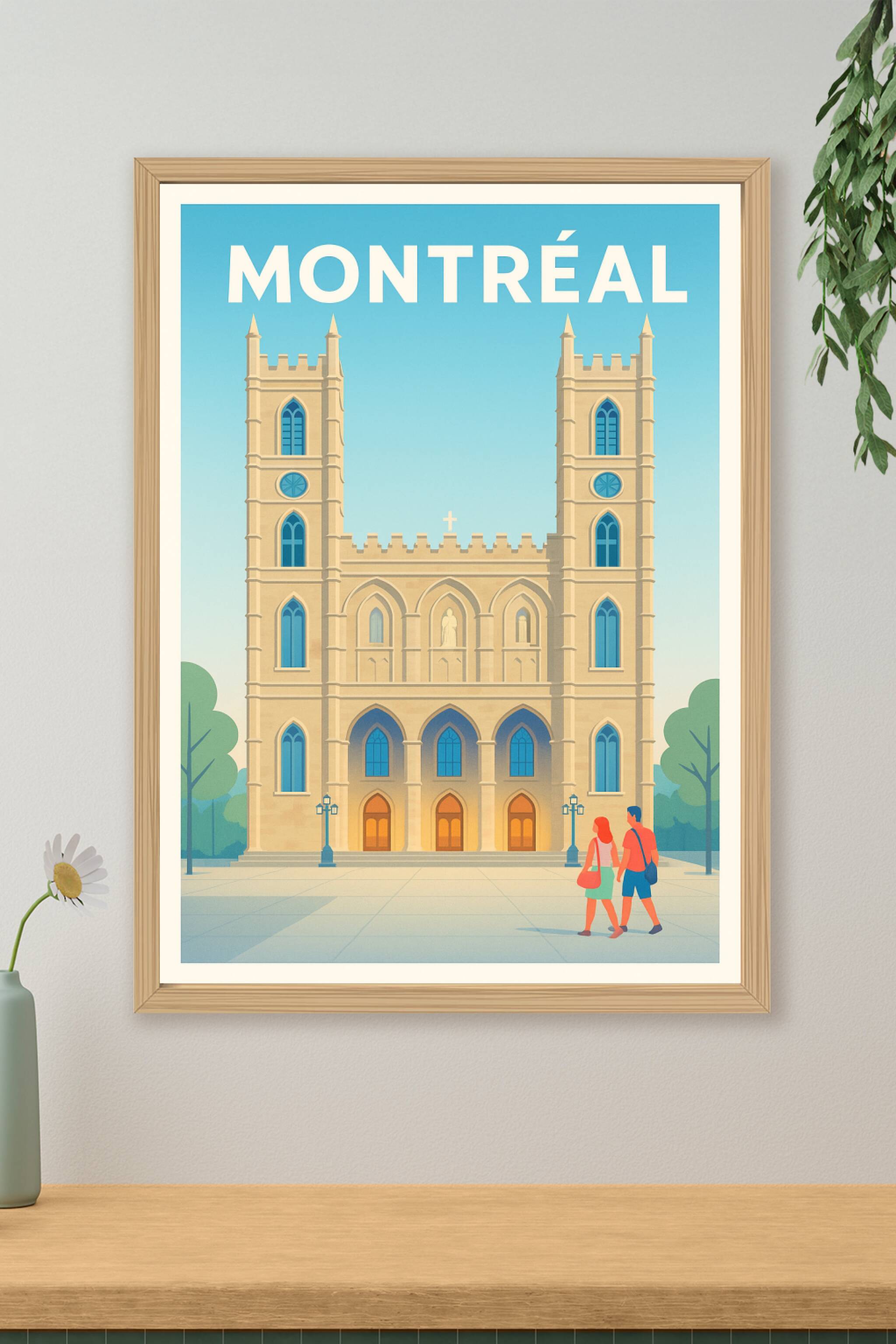 Affiche de Montréal - Charme et histoire au cœur de la ville