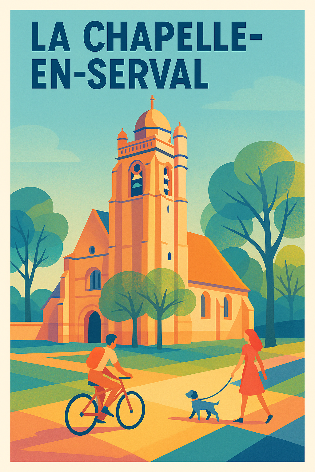 Affiche de La Chapelle-en-Serval - Un havre de paix pictural