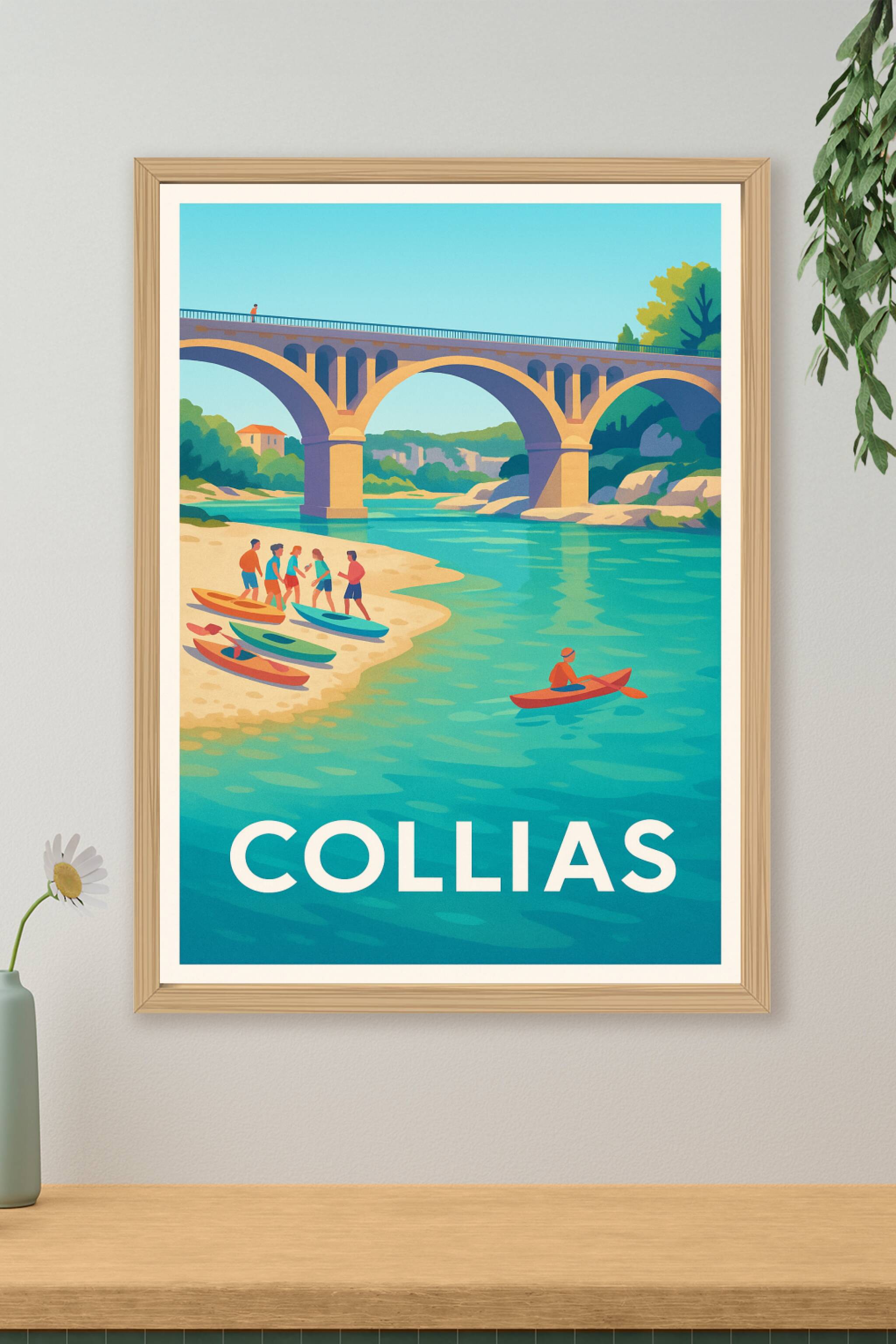Affiche de Collias - Entre nature et aventure au fil de l'eau