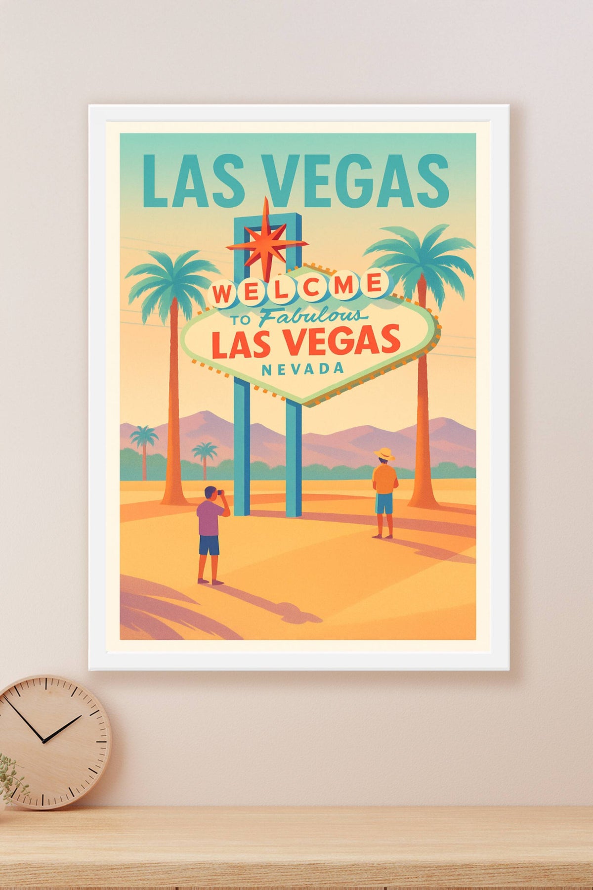 Affiche Las Vegas — L'emblématique Welcome to Fabulous Las Vegas · poster d'art de Las Vegas