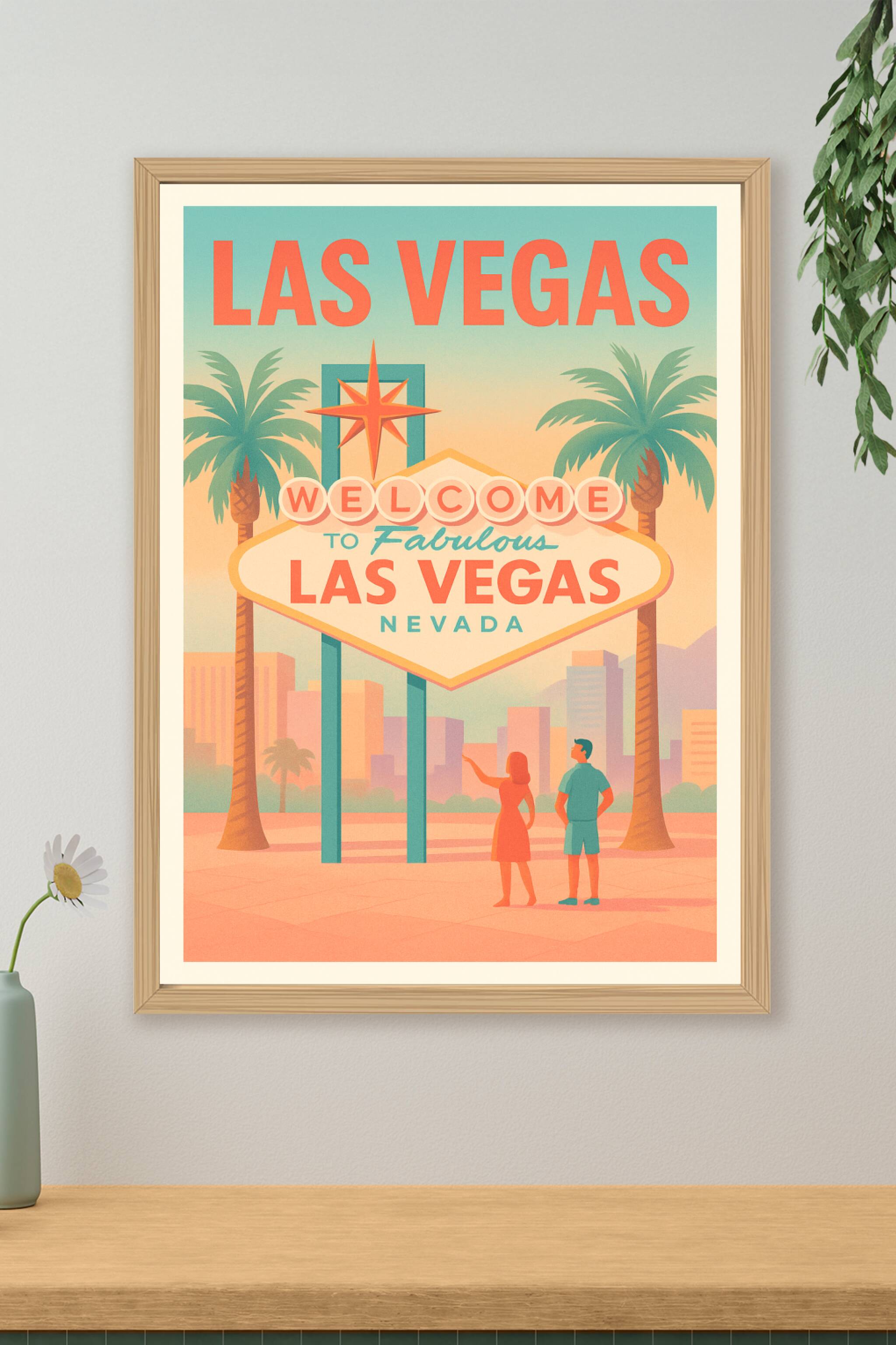 Affiche de Las Vegas - L'incontournable Welcome to Fabulous Las Vegas