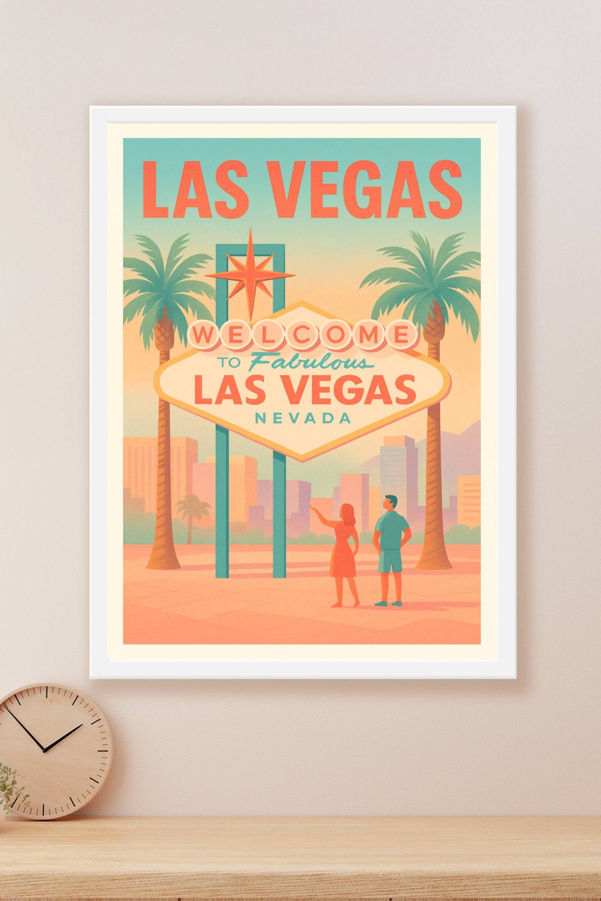 Affiche Las Vegas — L'incontournable Welcome to Fabulous Las Vegas · poster d'art de Las Vegas