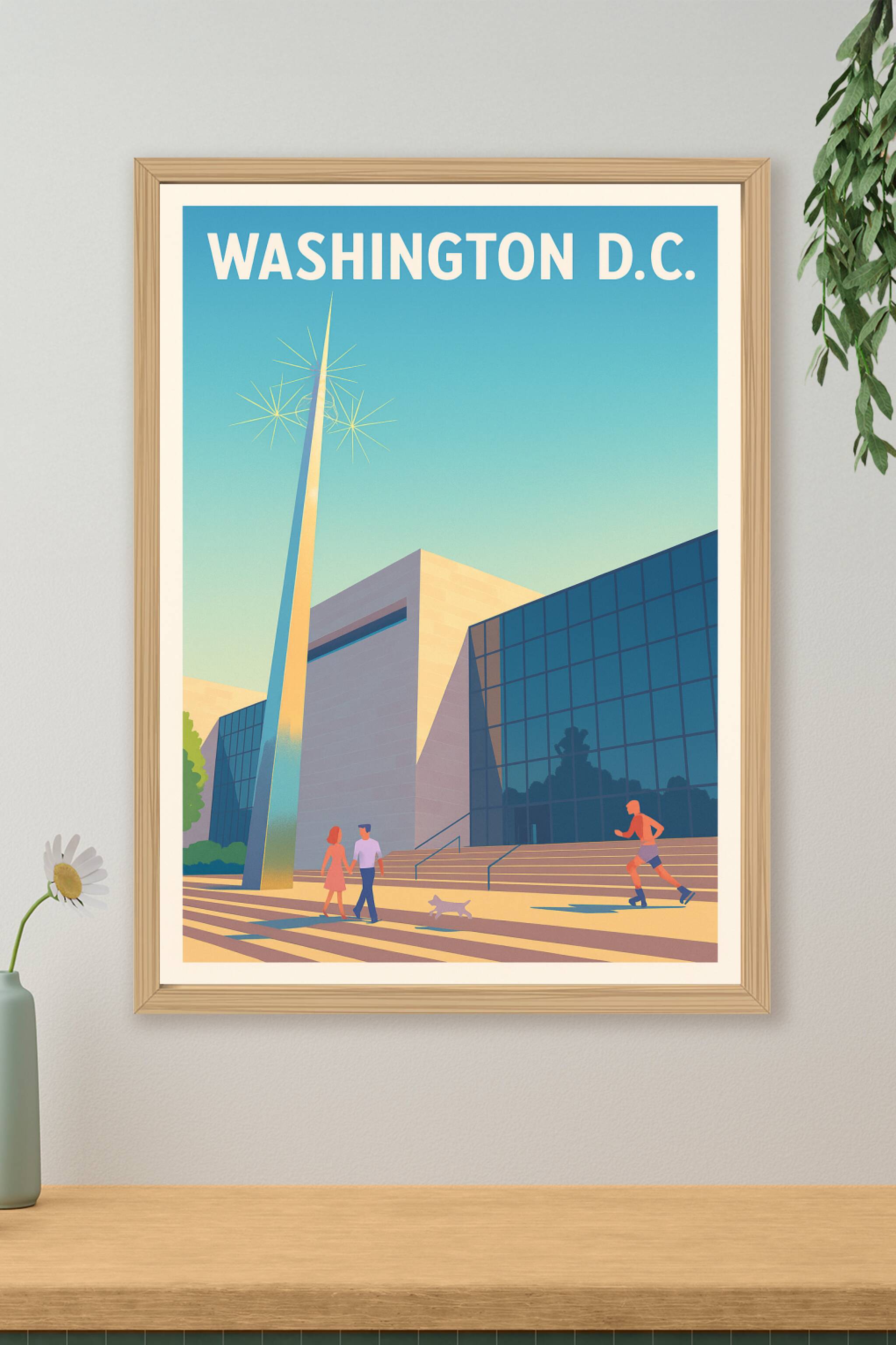 Affiche de Washington D.C. - Charme urbain et modernité vibrante